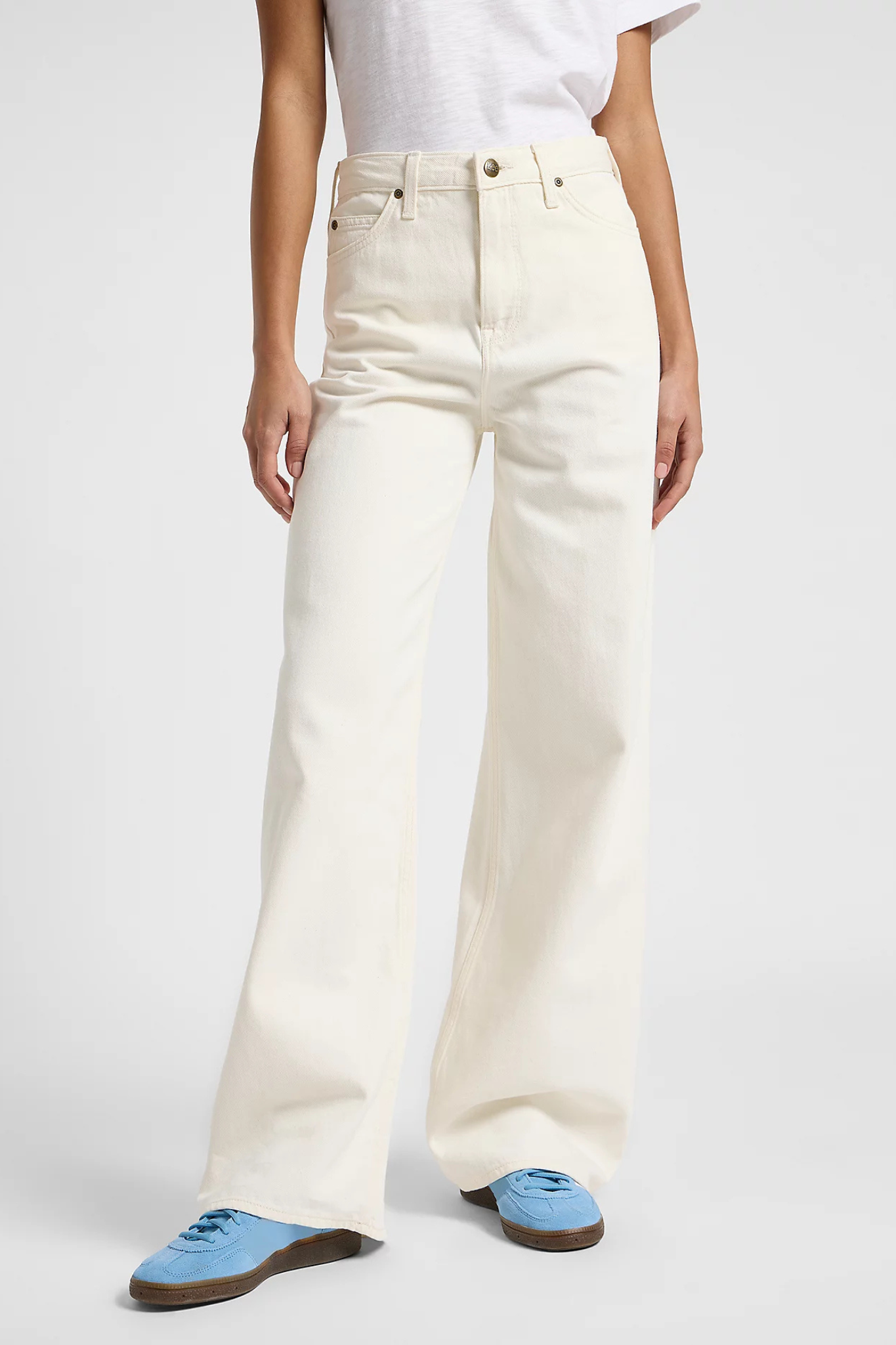 STELLA A LINE JEANS - UNBLEACHED ECRU