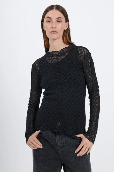 ROSALINA TOP - BLACK