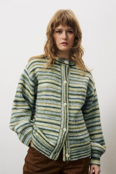 MEGANE CARDIGAN - VERT FORET