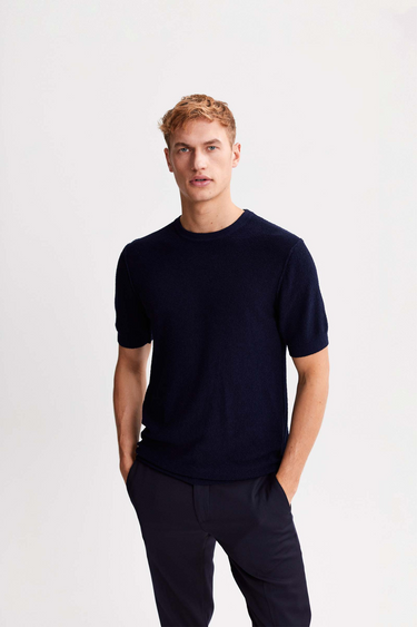 KTEE KNIT T-SHIRT  - NAVY