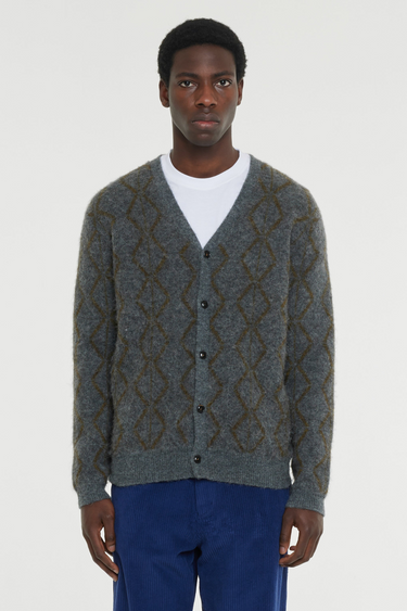 24WSNOWSTAR CARDIGAN - DARK GREY