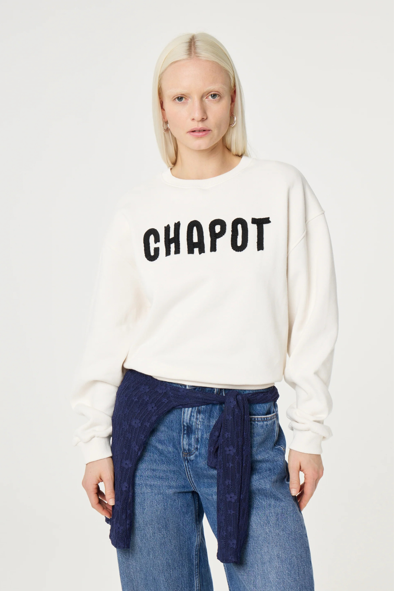 TERRY SWEATER - COSY WHITE