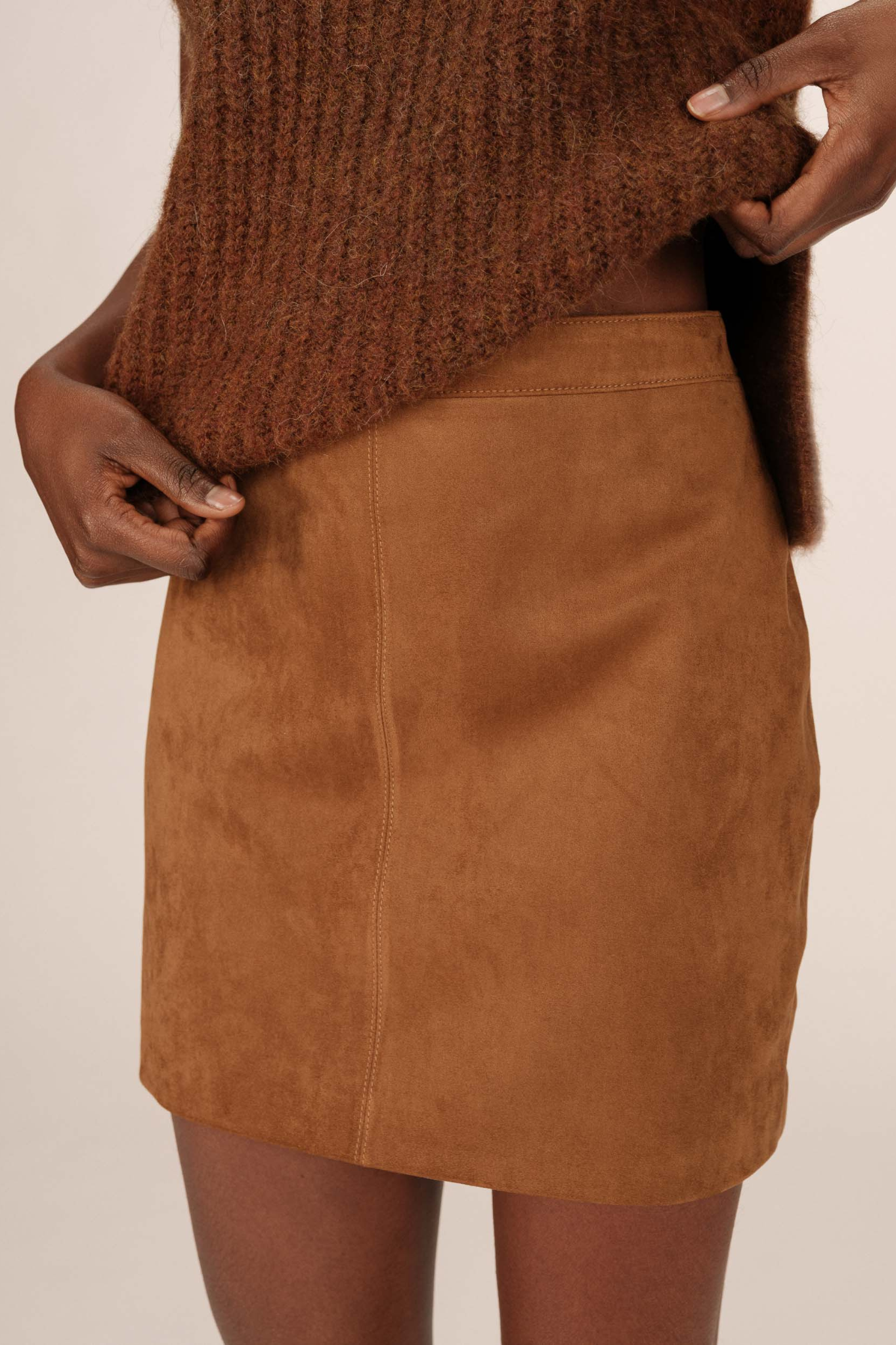 SURPRENANTE SKIRT - CAMEL