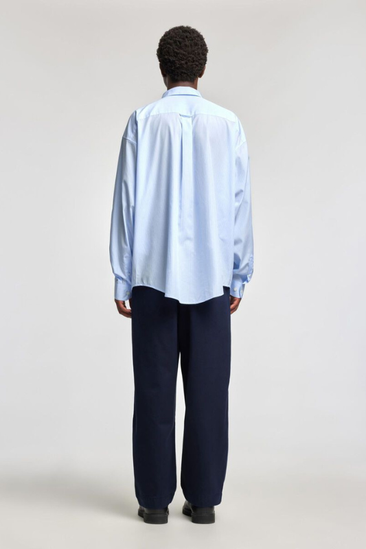 ANRRELAXROAR POPLIN SHIRT LONG SLEEVE - CASHMERE BLUE