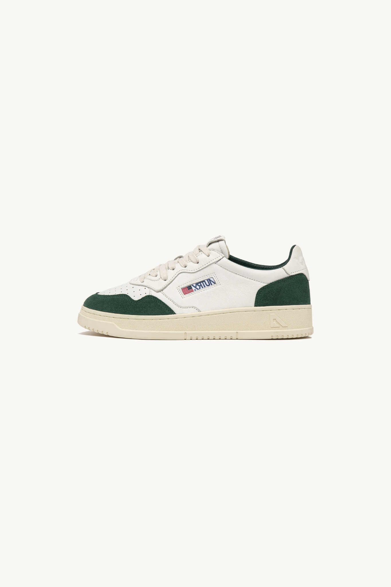 AULM-GS42 - MEDALIST LOW MEN SNEAKERS - GOAT/SUEDE WHITE/BOTTLE