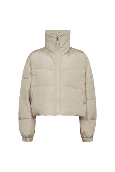 FROSTY CROP PUFFER JACKET - CHAMPAGNE