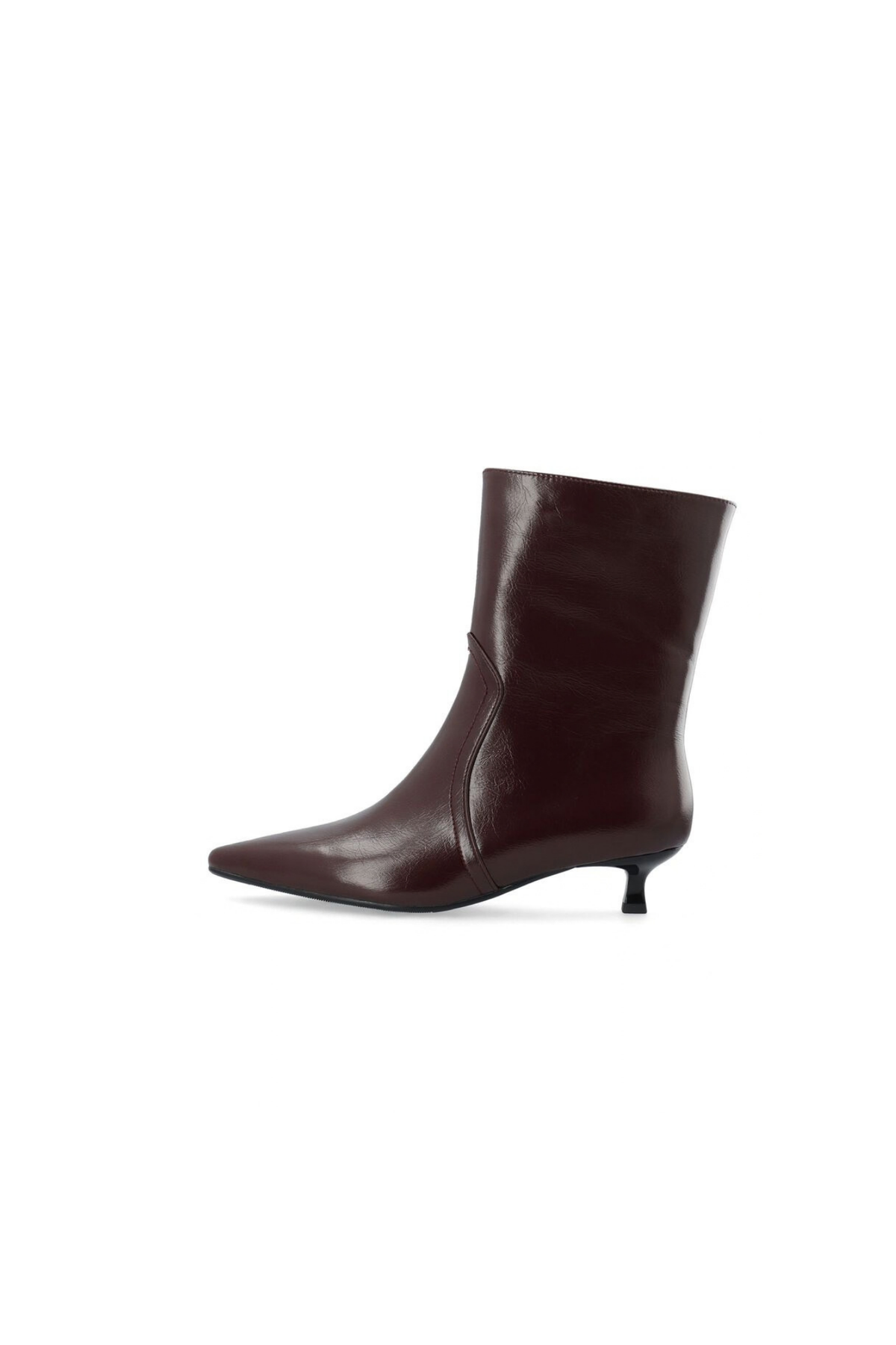 JESSICA ZIP BOOTS - BURGUNDY