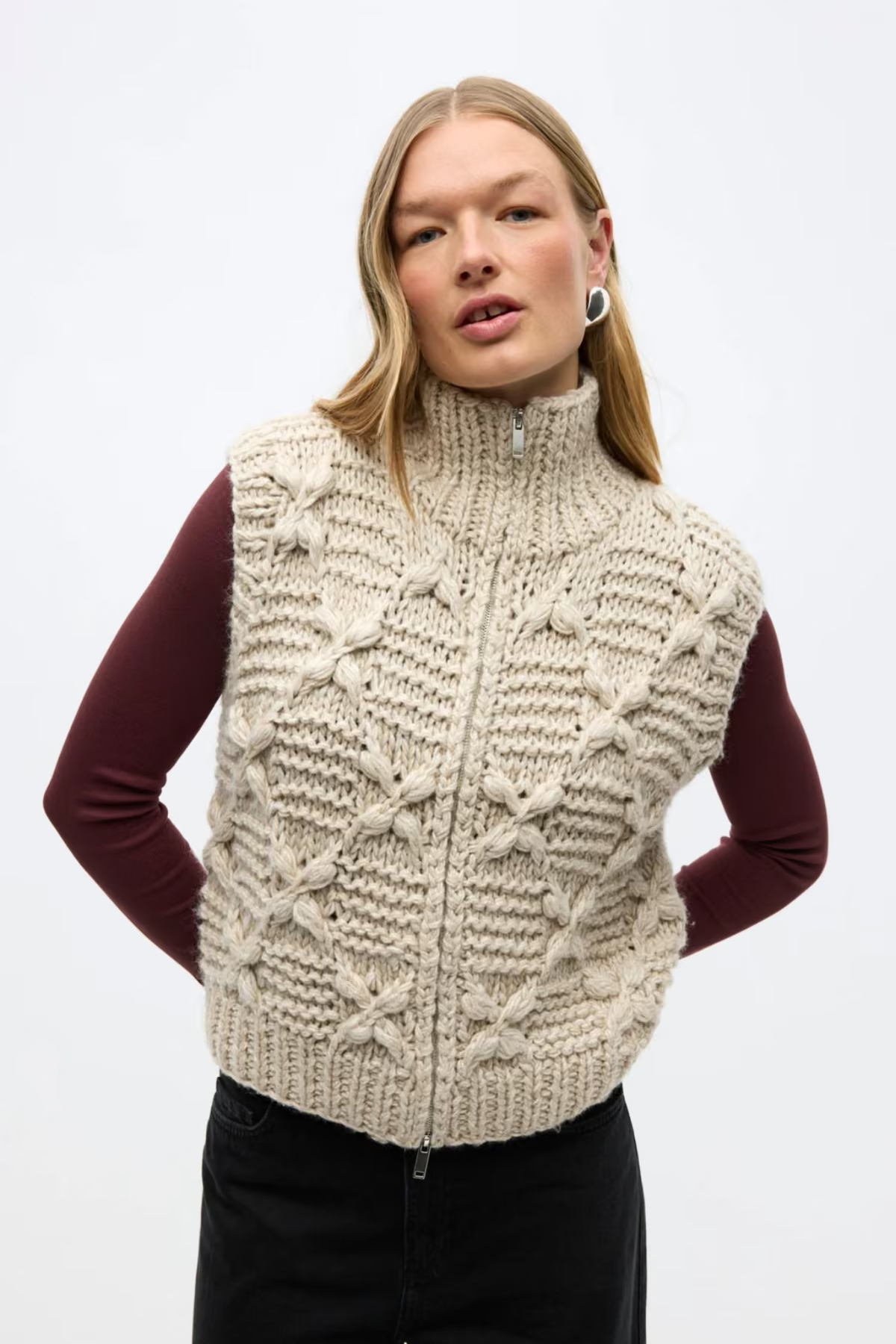 KAIA VEST - SILVER BIRCH MEL