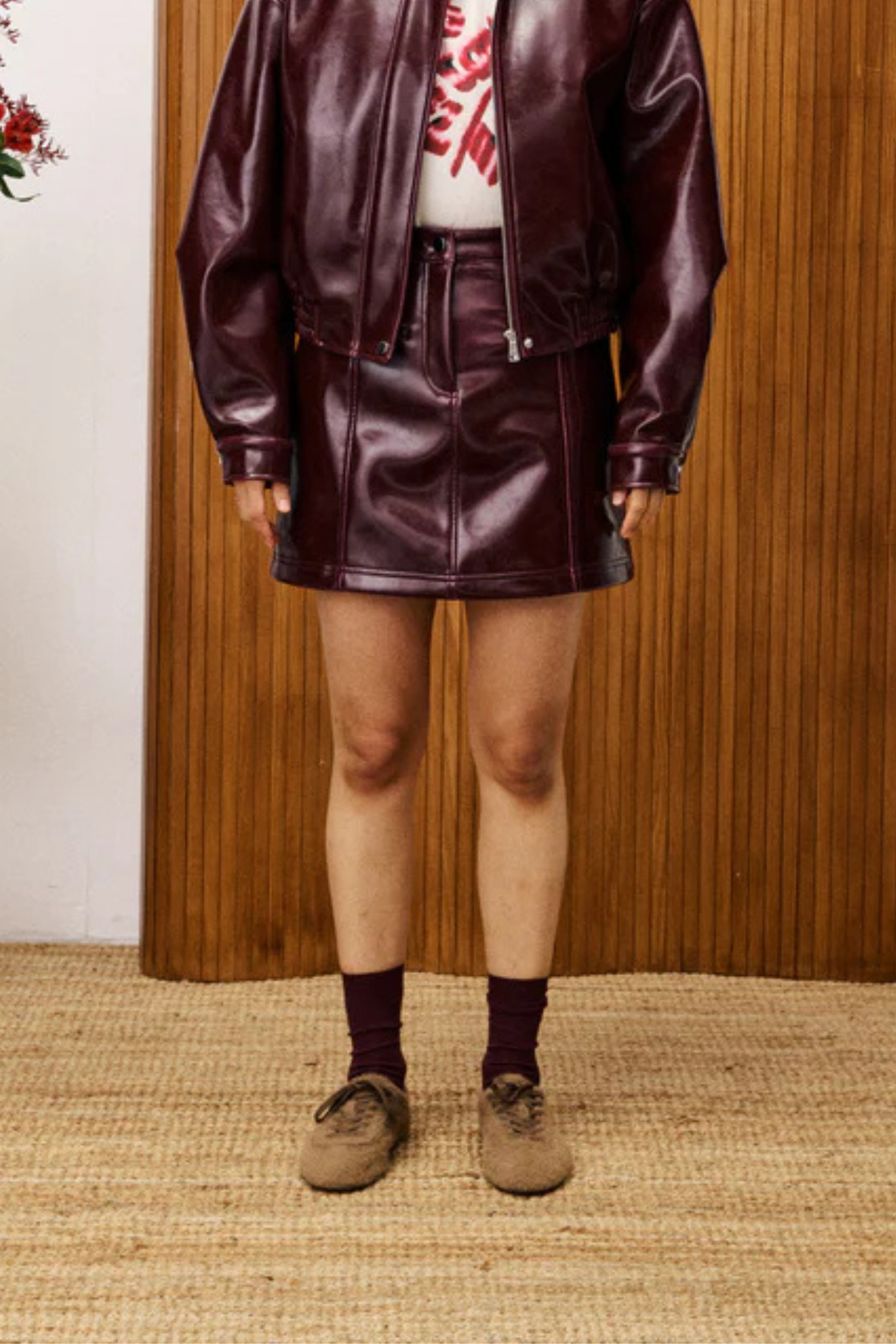 VERNE SKIRT - BORDEAUX
