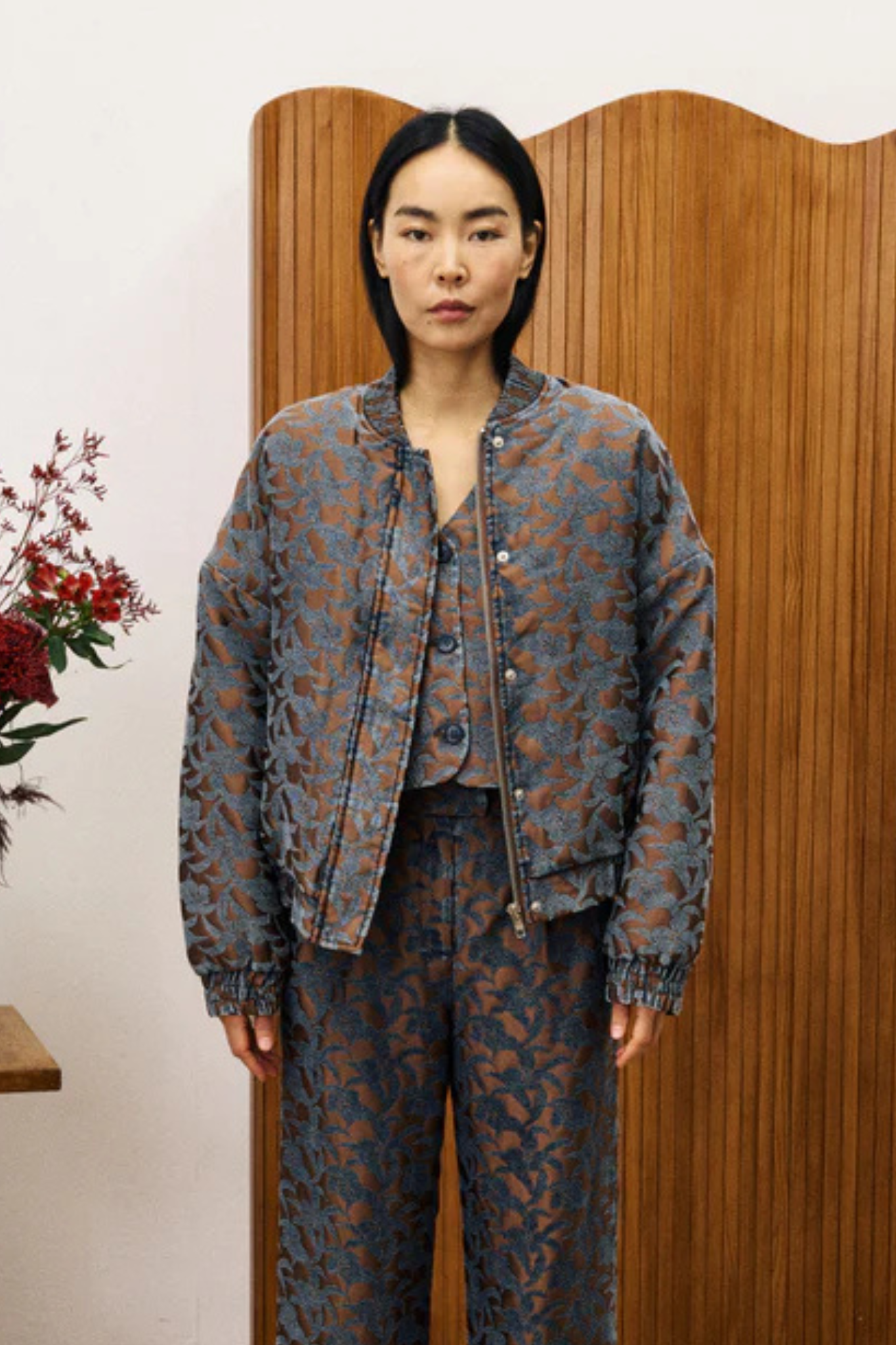 BOWIE BOMBER JACKET - ICE BROWN