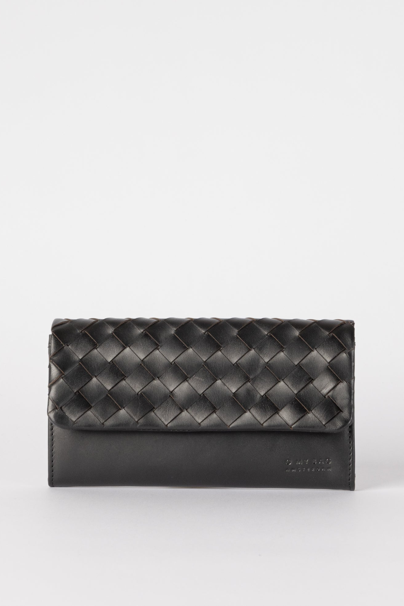 PAU'S POUCH - BLACK WOVEN CLASSIC LEATHER