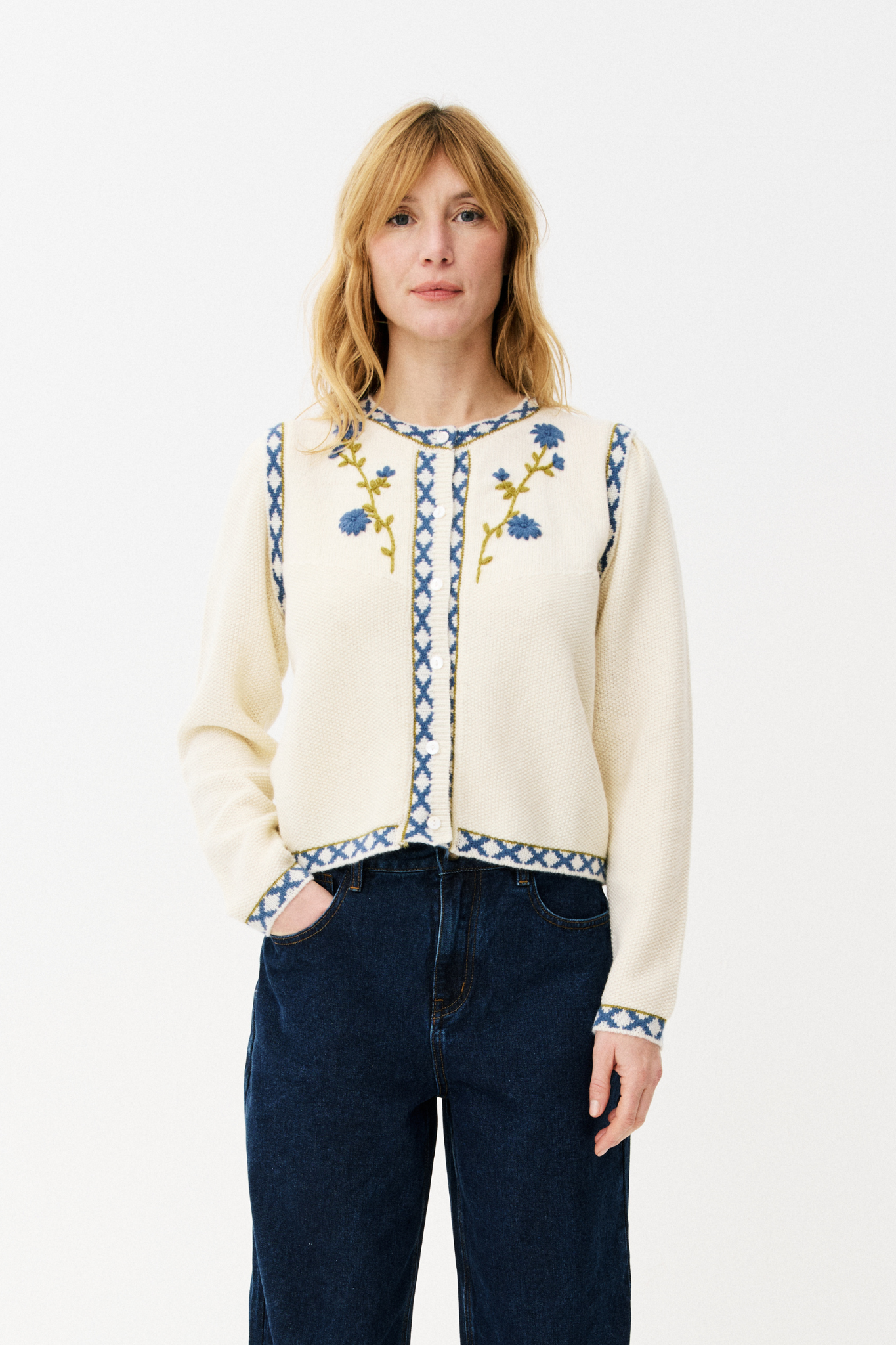 PRISSIE CARDIGAN - CREME