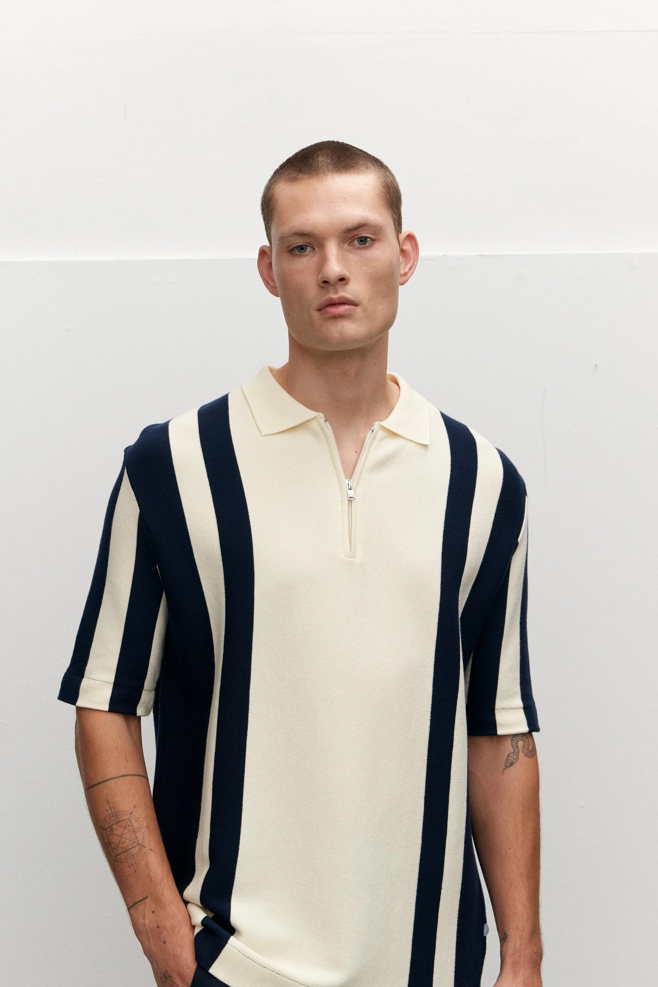 PALUDE KNIT - WHITE/NAVY