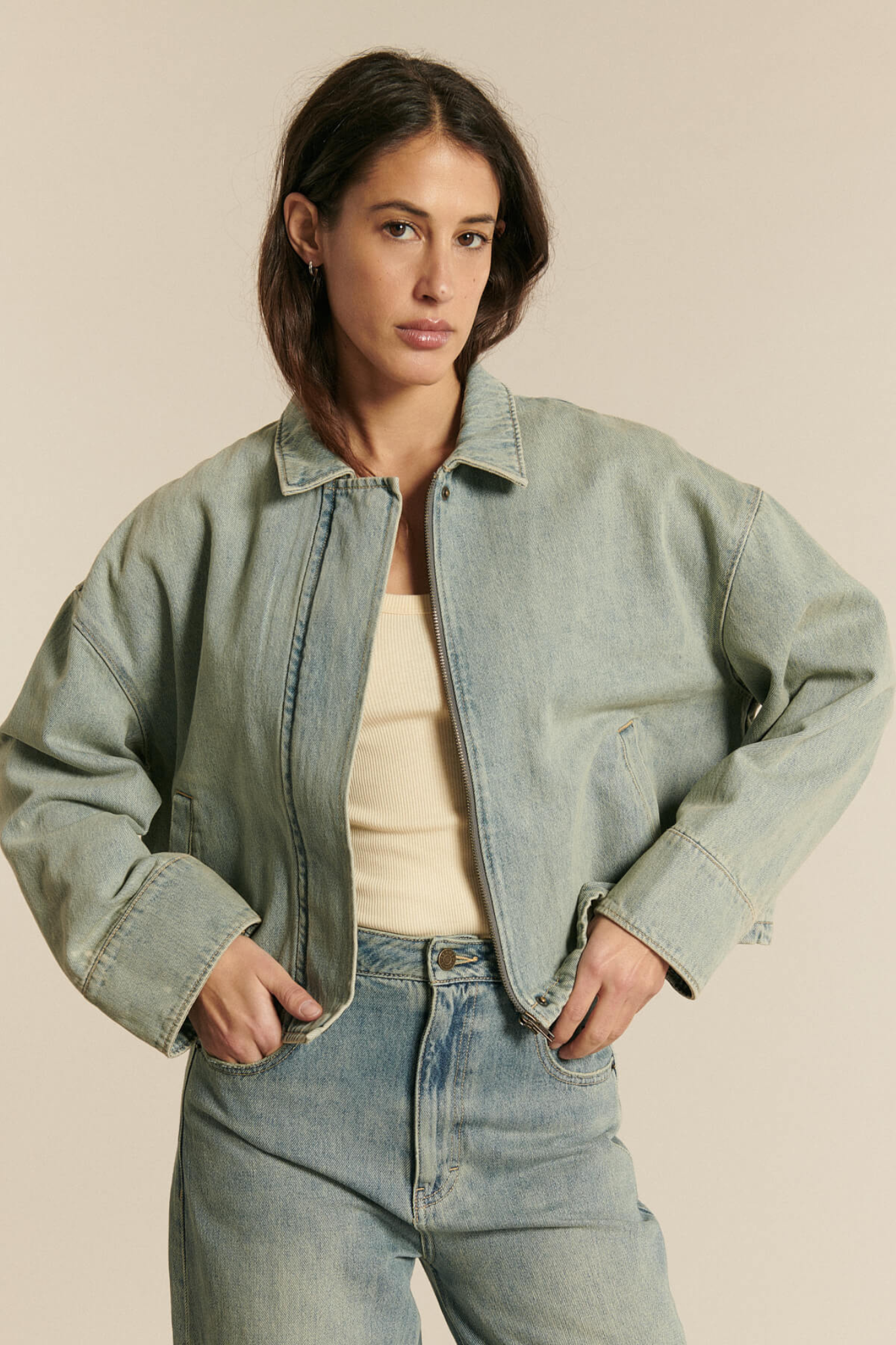 BAKER VEST - DIRTY BLUE