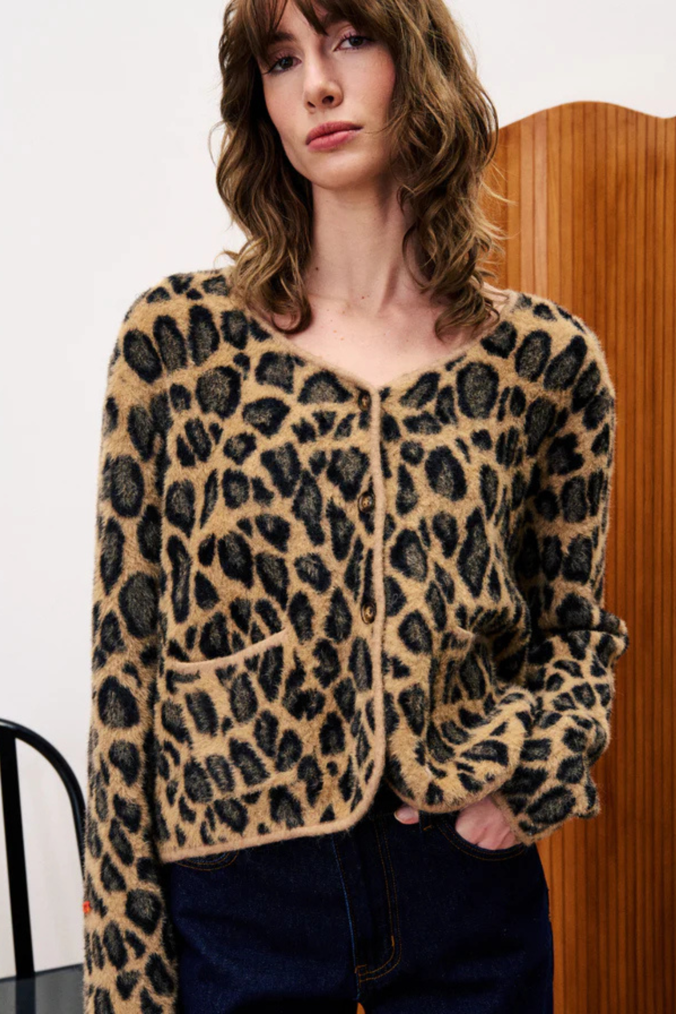 BEGONIA CARDIGAN - LEOPARD