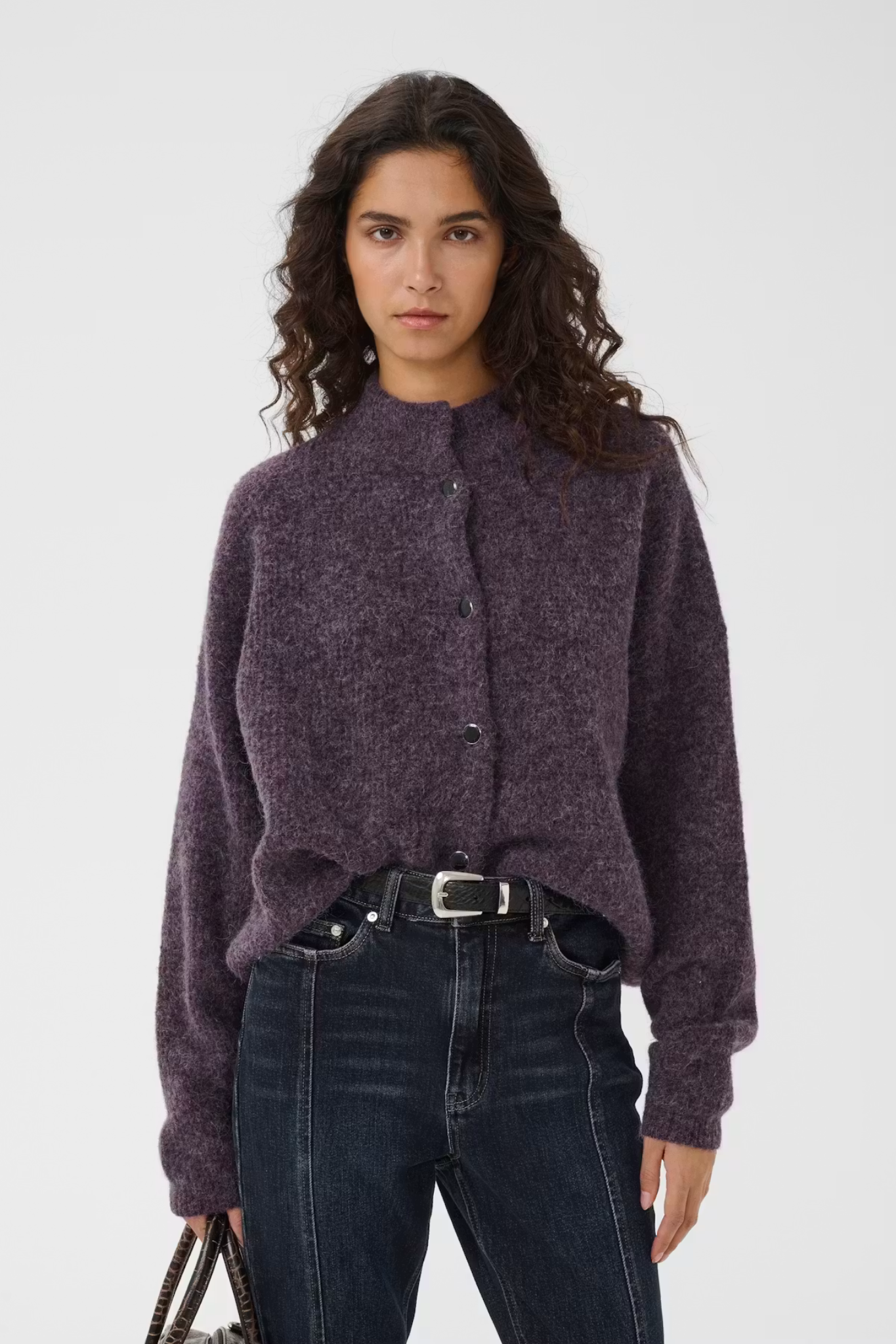 ALPHA SHORT CARDIGAN - JUNIPER MELANGE