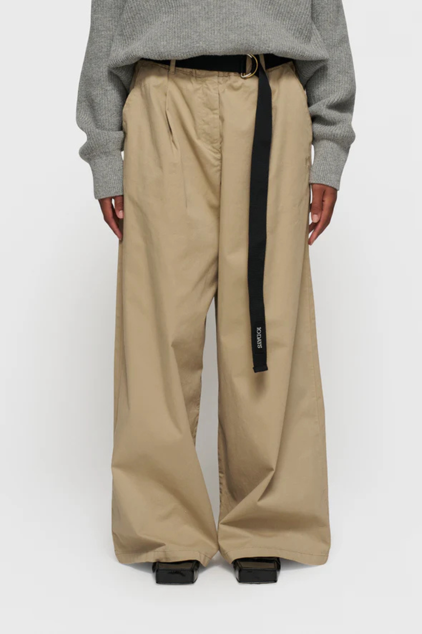 WIDE PANTS TWILL - EARTH