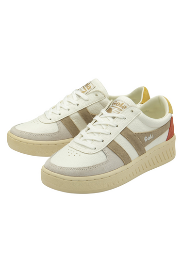 GRANDSLAM TRIDENT SNEAKERS - WHITE/BONE/FLAX