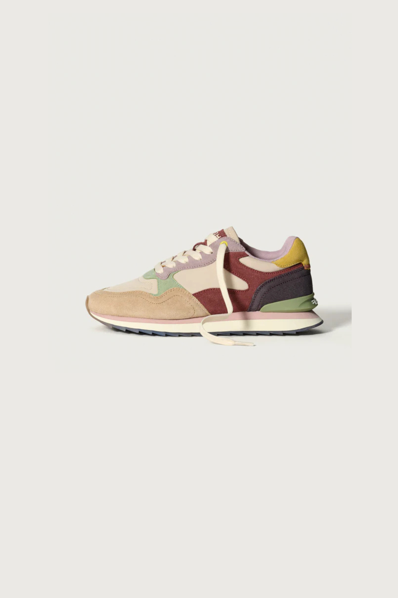 CITY BRUSSELS WOMEN SNEAKERS - BEIGE/GREEN/PURPLE