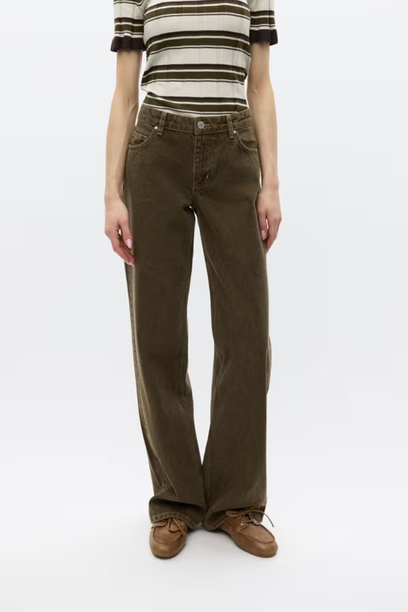 BONNIE JEANS - FADED OLIVE