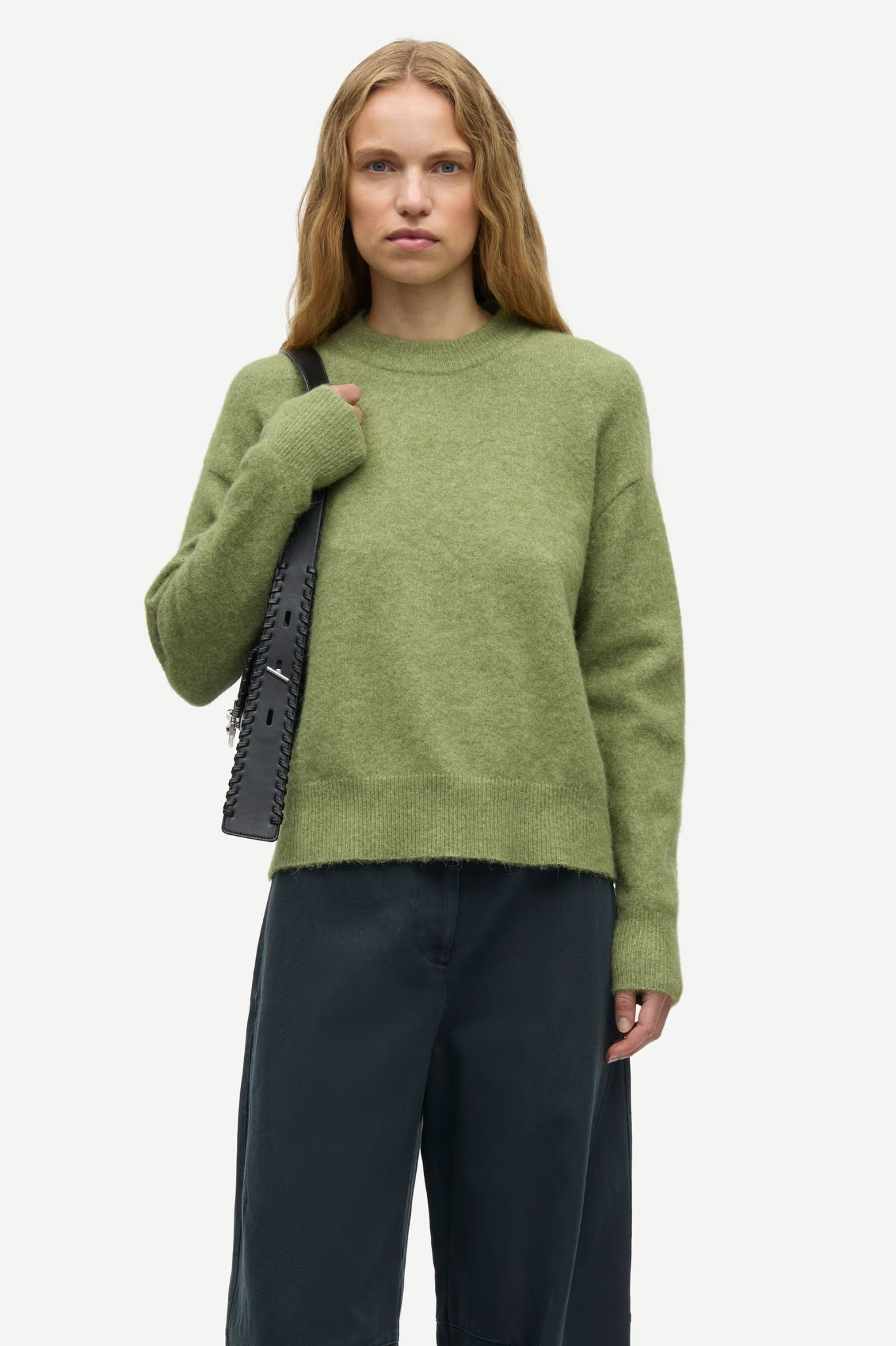 ANOUR O-N KNITWEAR - MOSSTONE