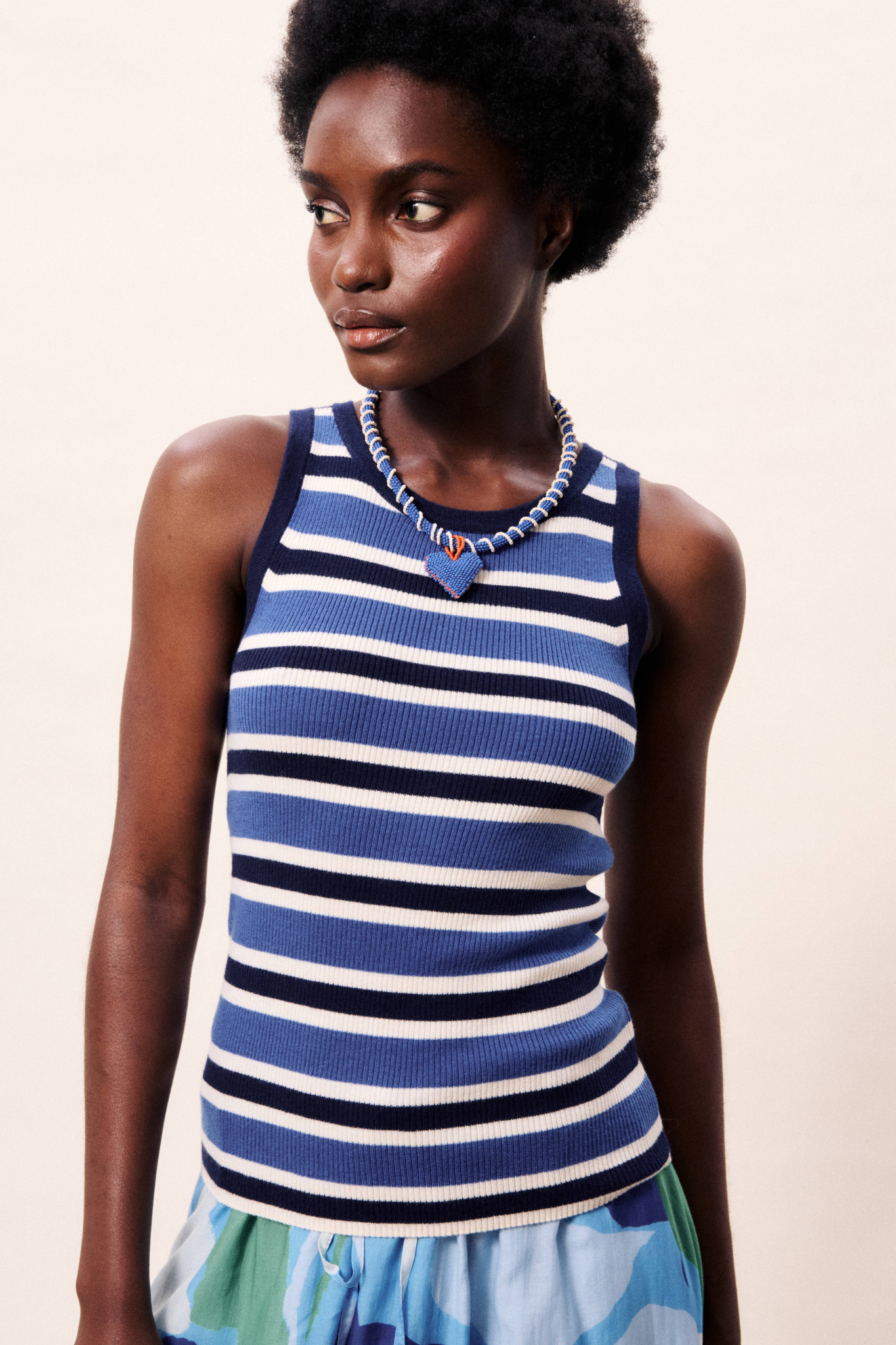 CERULEEN TOP - NAVY BLUE