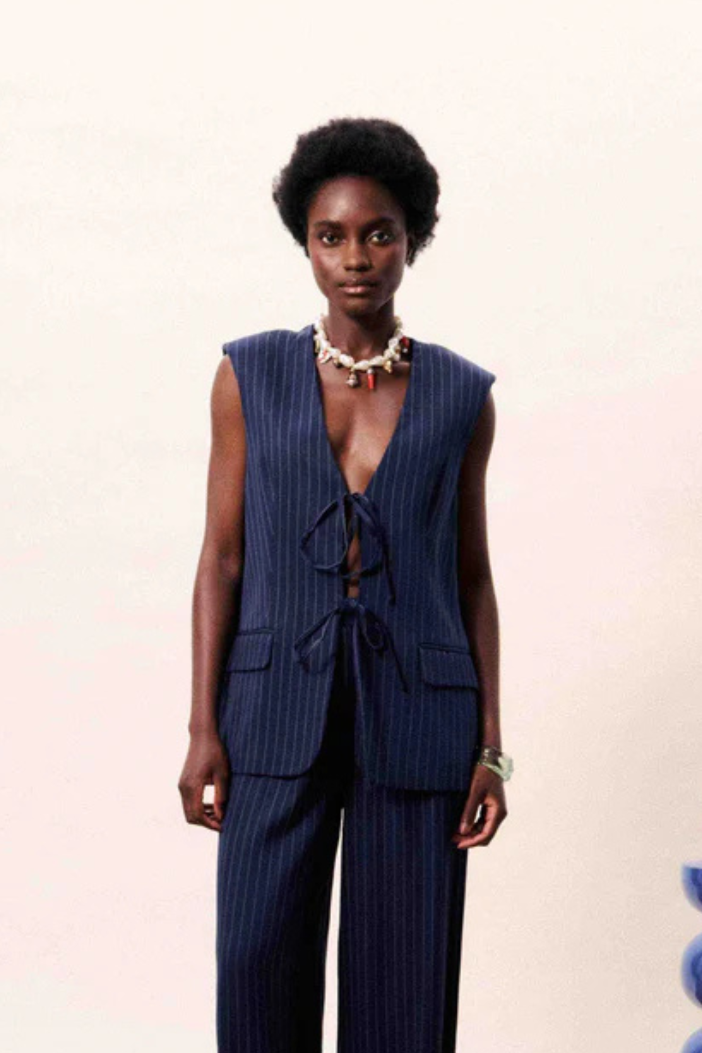 VELESIA BLAZER - NAVY BLUE