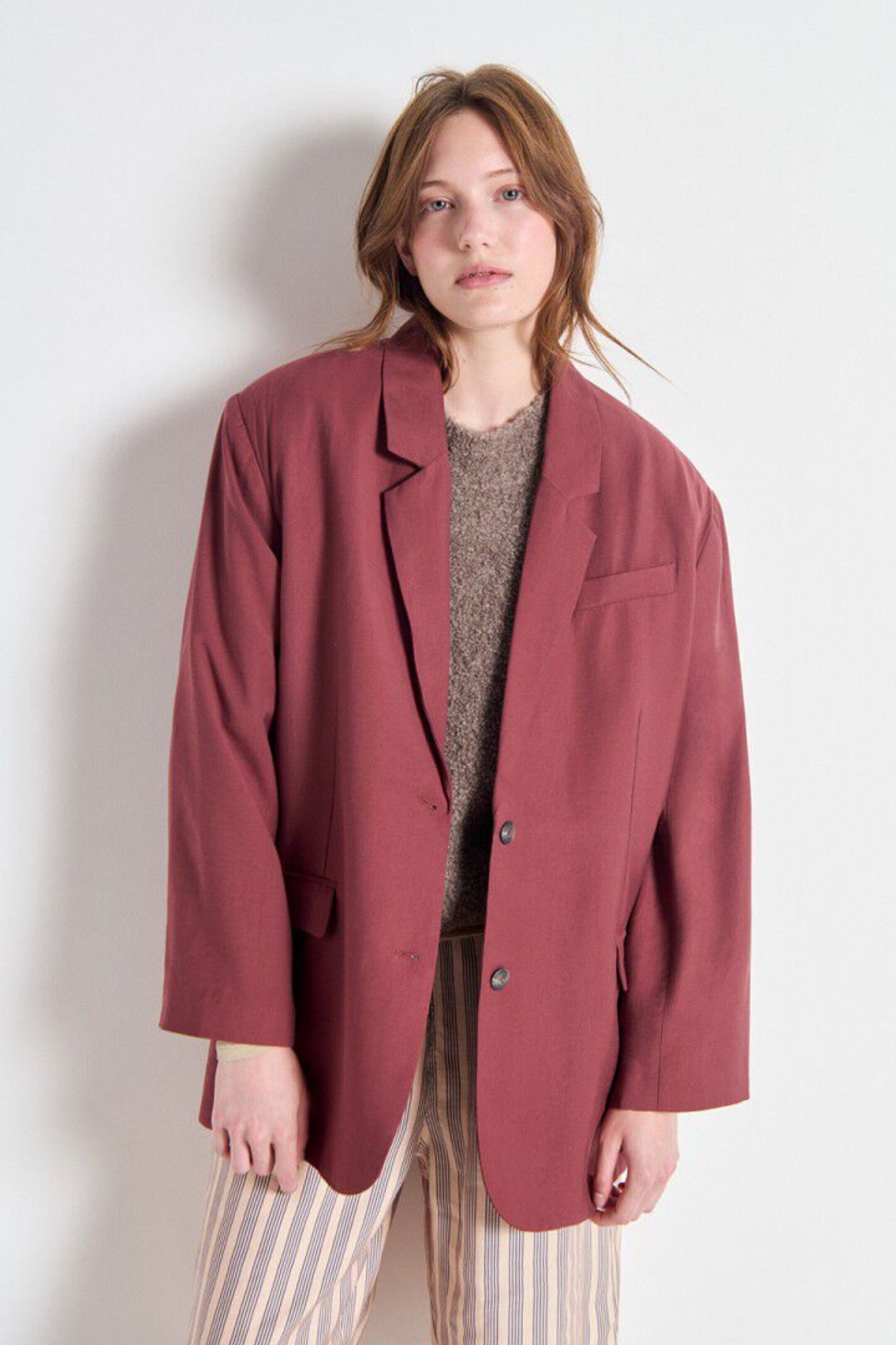 LANOW BLAZER - CHERRY TREE