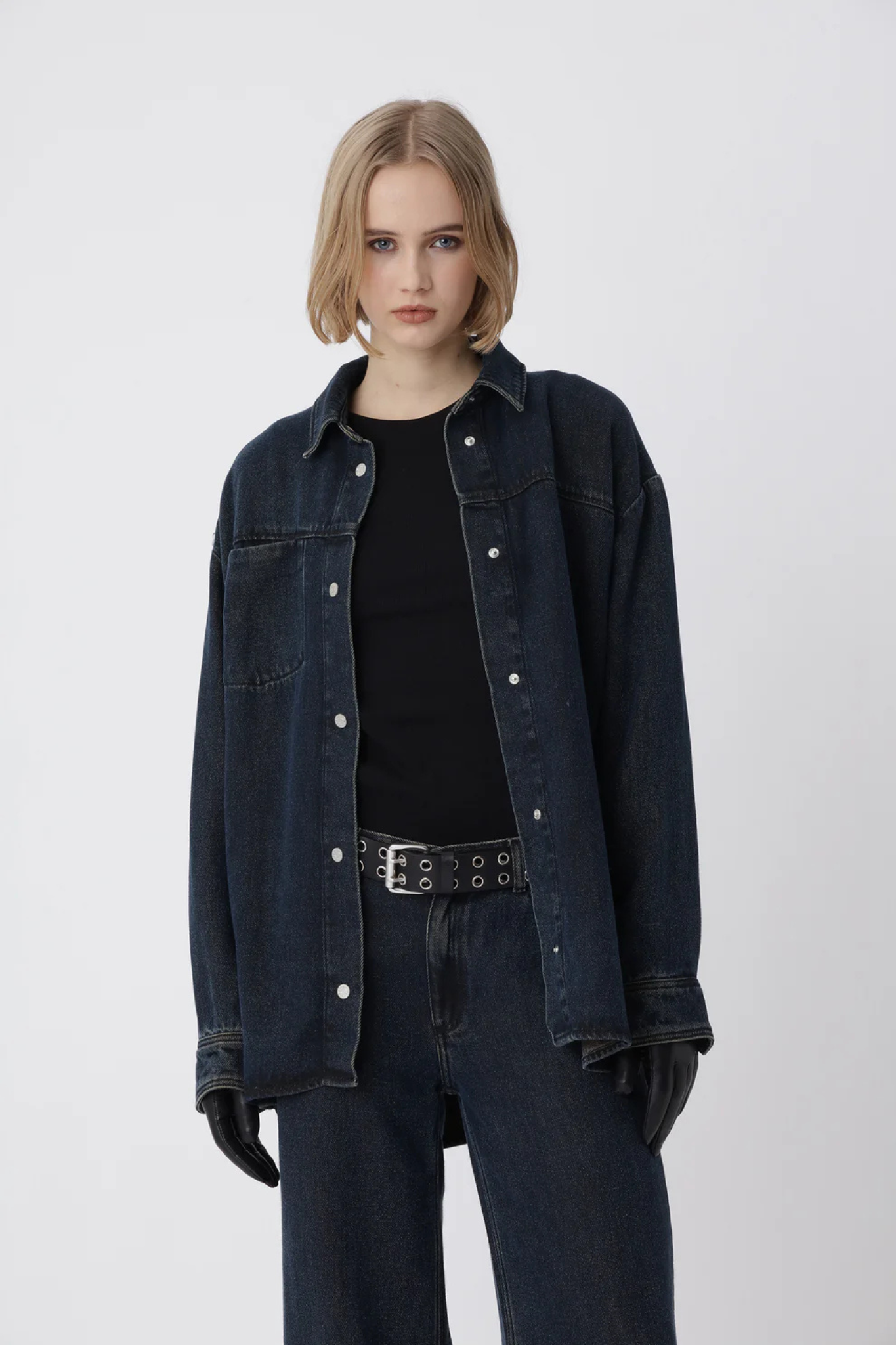 LORELLA SHIRT - WASHED BLACK