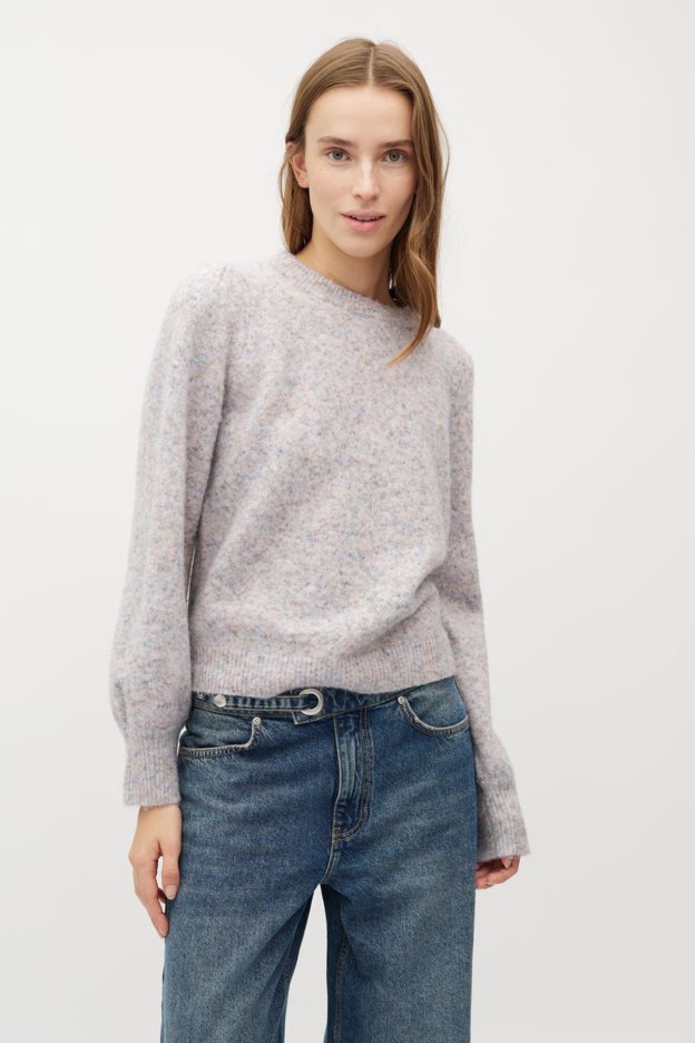 FARRELL MELANI KNIT - PEARL MELANGE