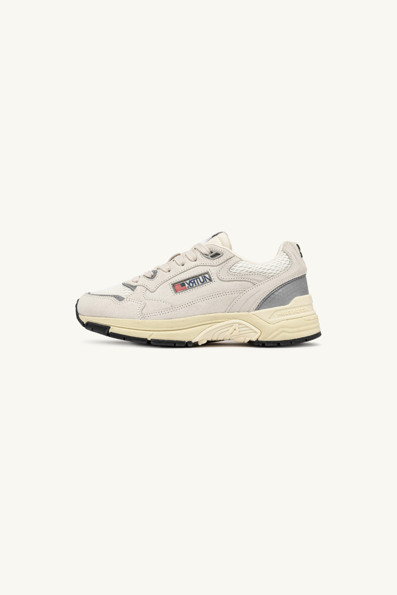 HYLW-UM10 - HYPERWAY LOW WOMEN SNEAKERS - SUEDE/MESH WHITE/SILV