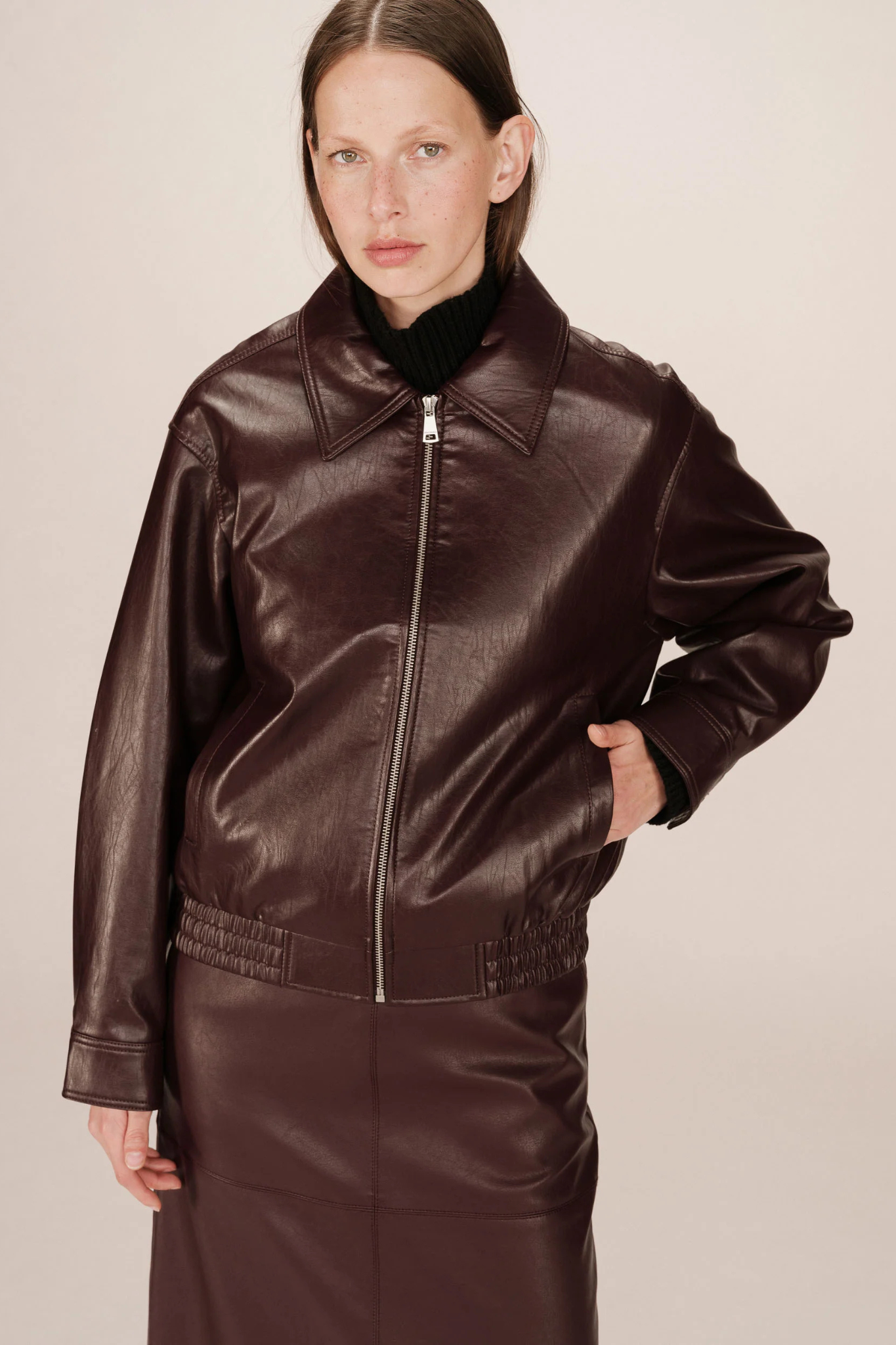 SUNISA JACKET - BORDEAUX
