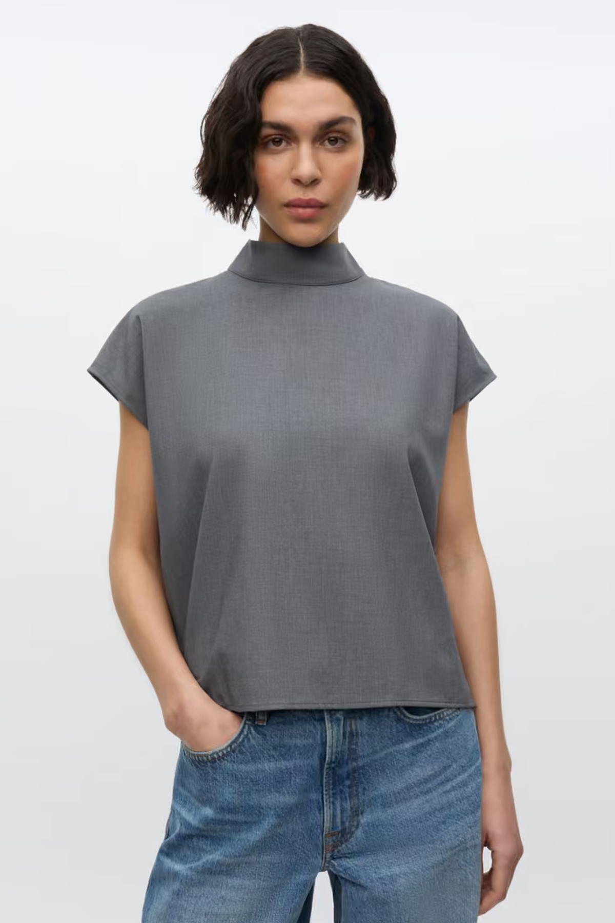 HOYS TOP - GREY MEL