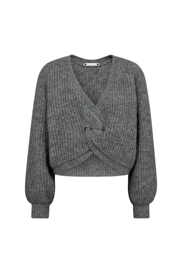 COZYCC LUREX TWIST KNIT - GREY MELANGE