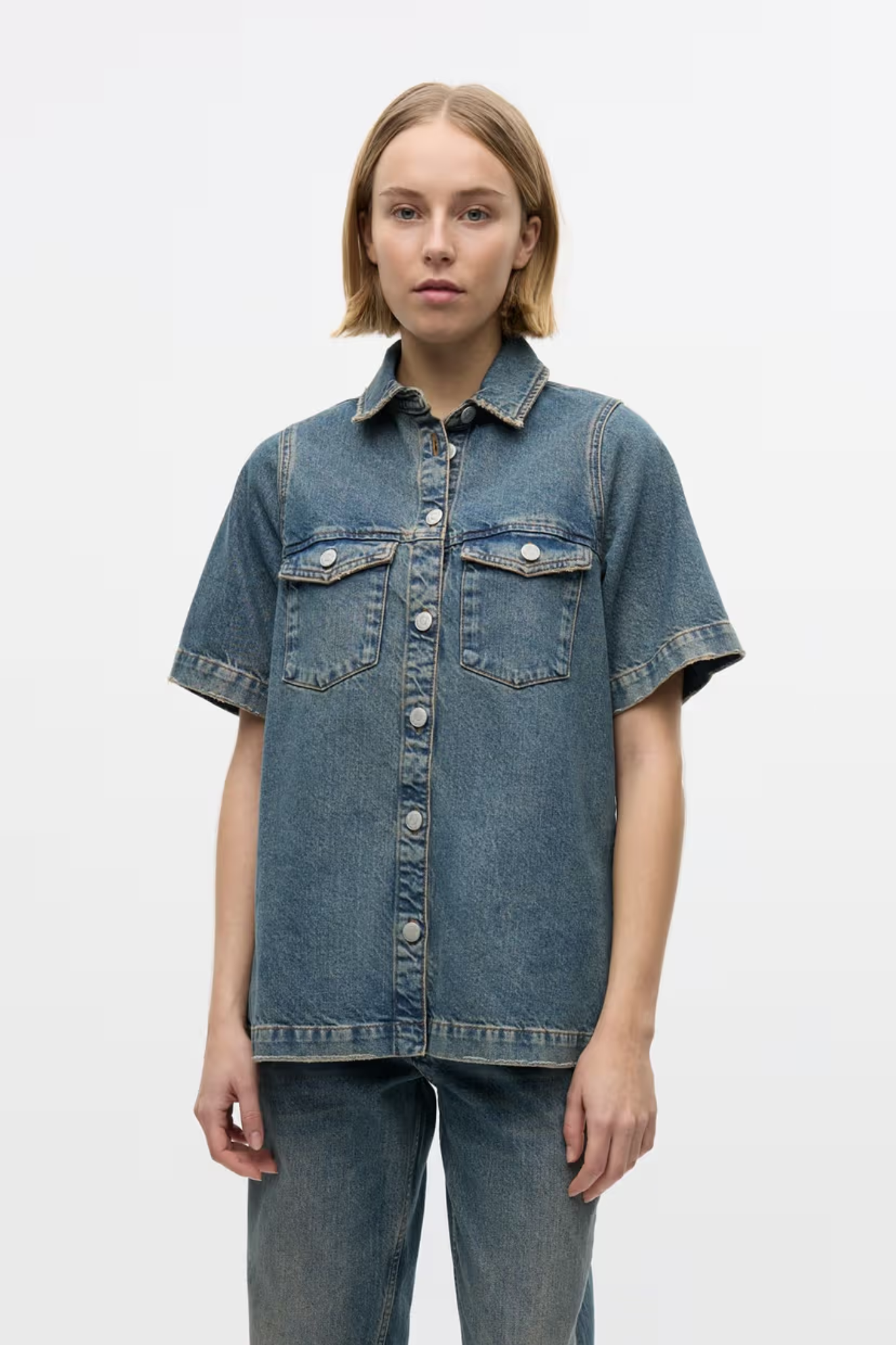 ENMASS SS SHIRT - TINTED BLUE