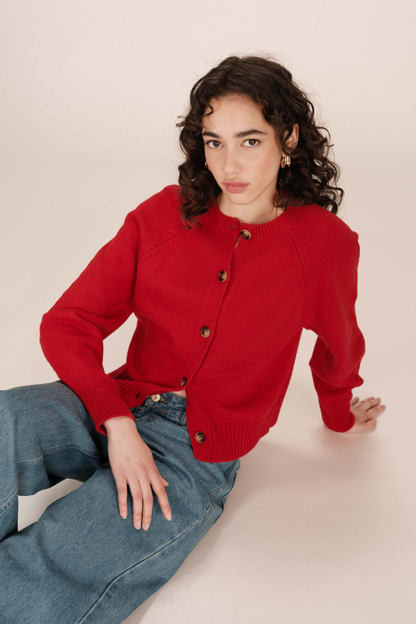 SANDERS CARDIGAN - RED