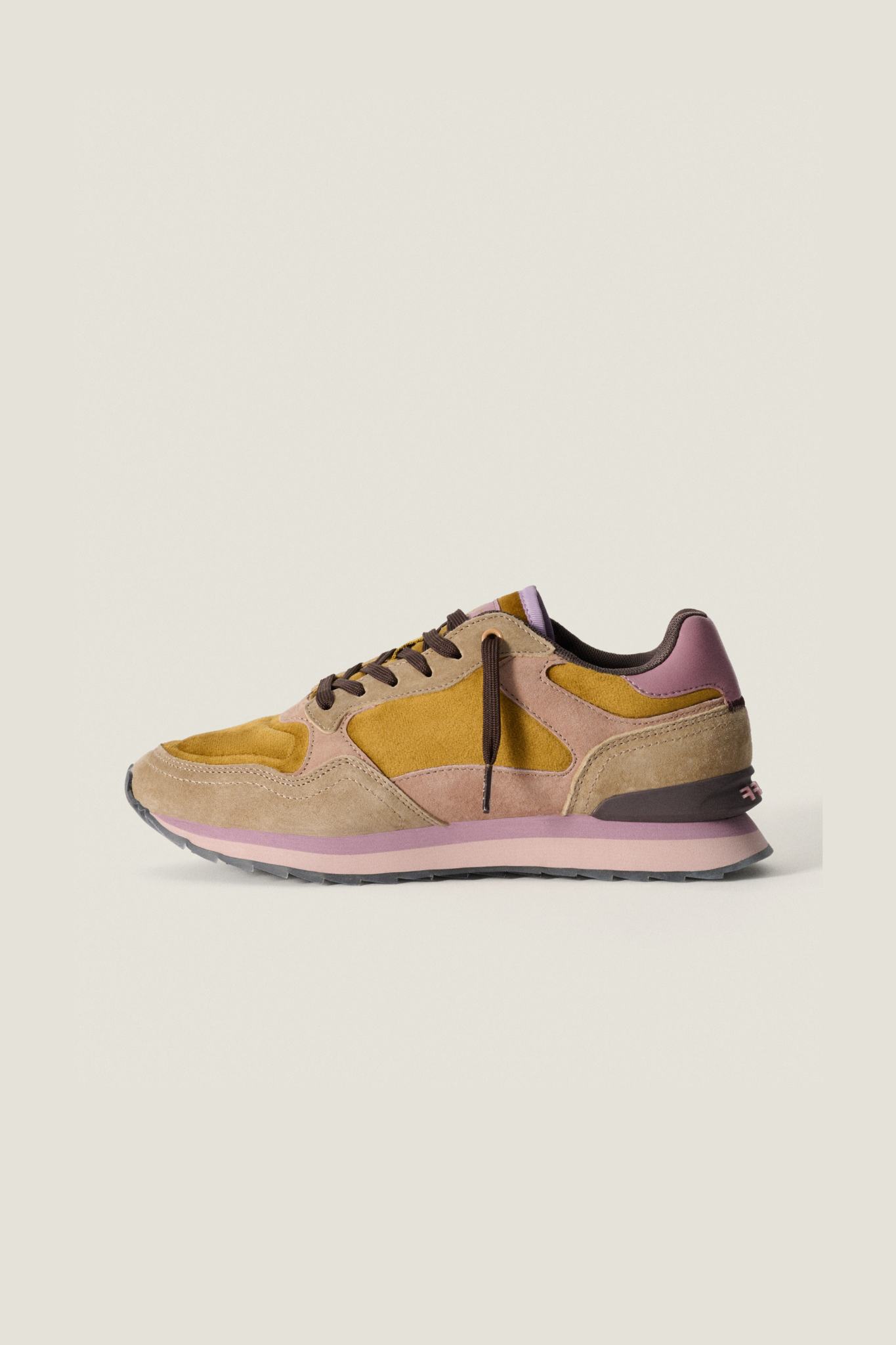 REYKJAVIK SNEAKERS - BROWN/PINK/BEIGE