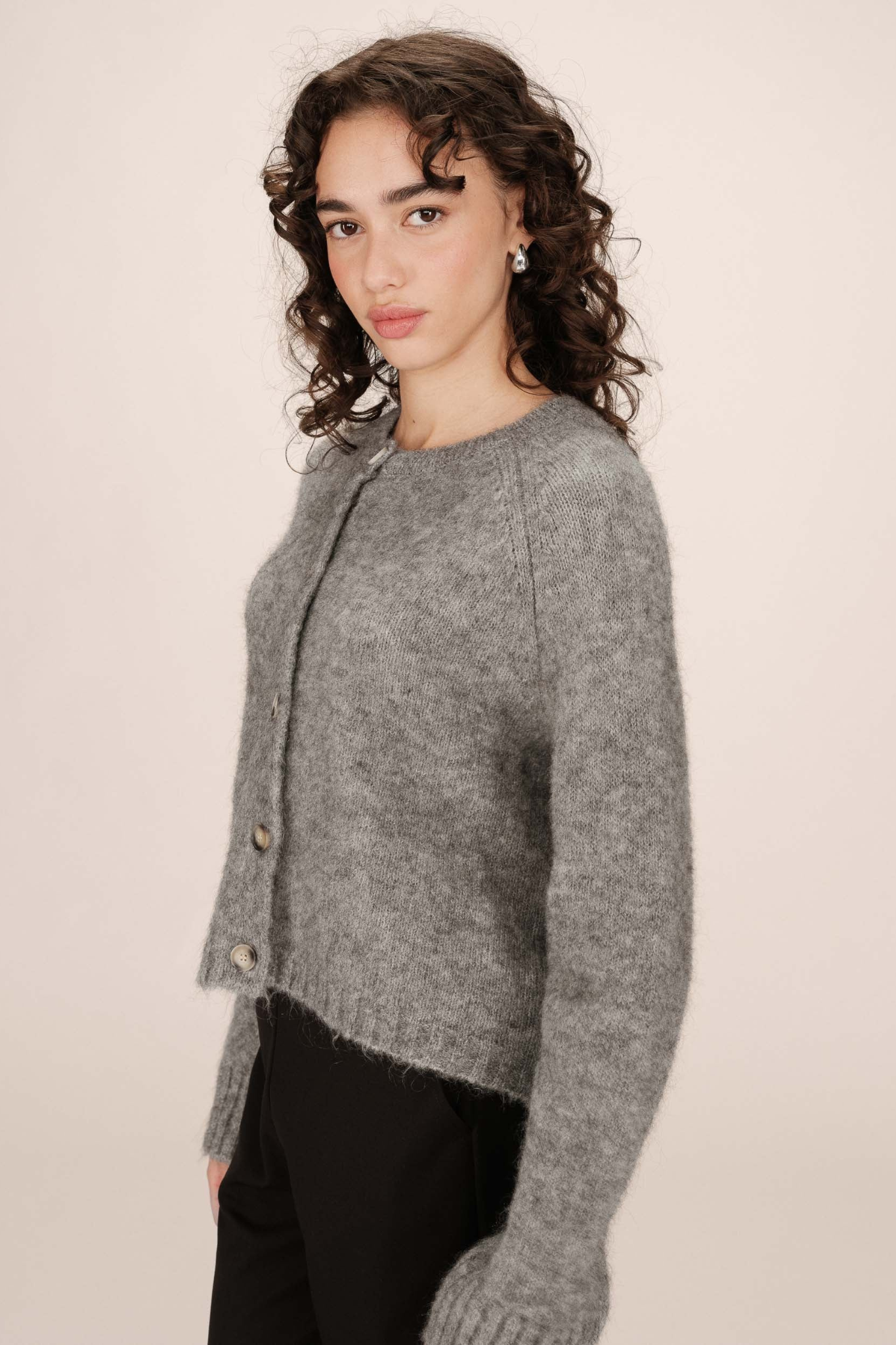 SALMA CARDIGAN - GREY