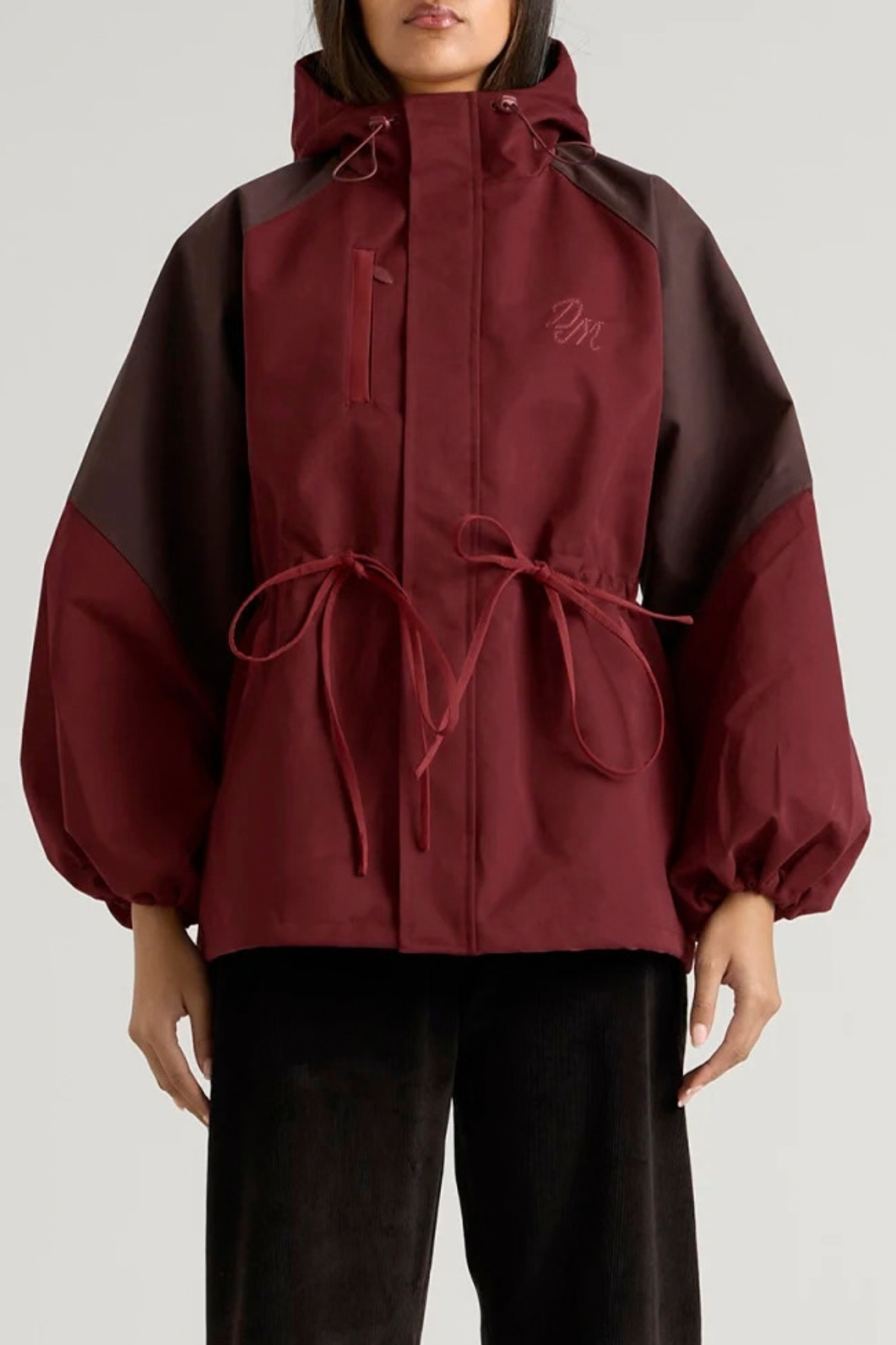 LIU SHOWER PROOF RAINCOAT - BURGUNDY
