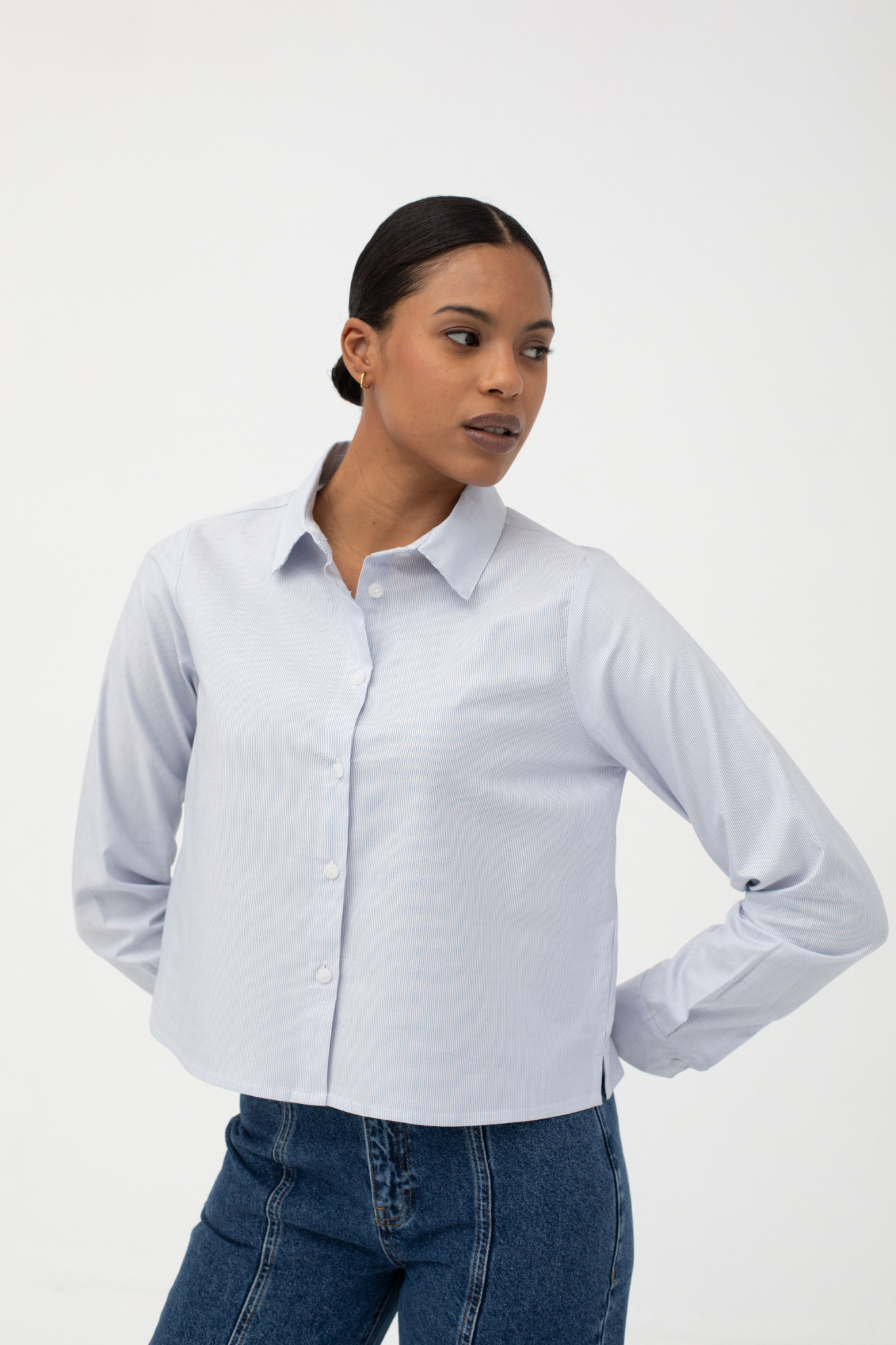 GARBATELLA  SHIRT - BLUE STRIPE