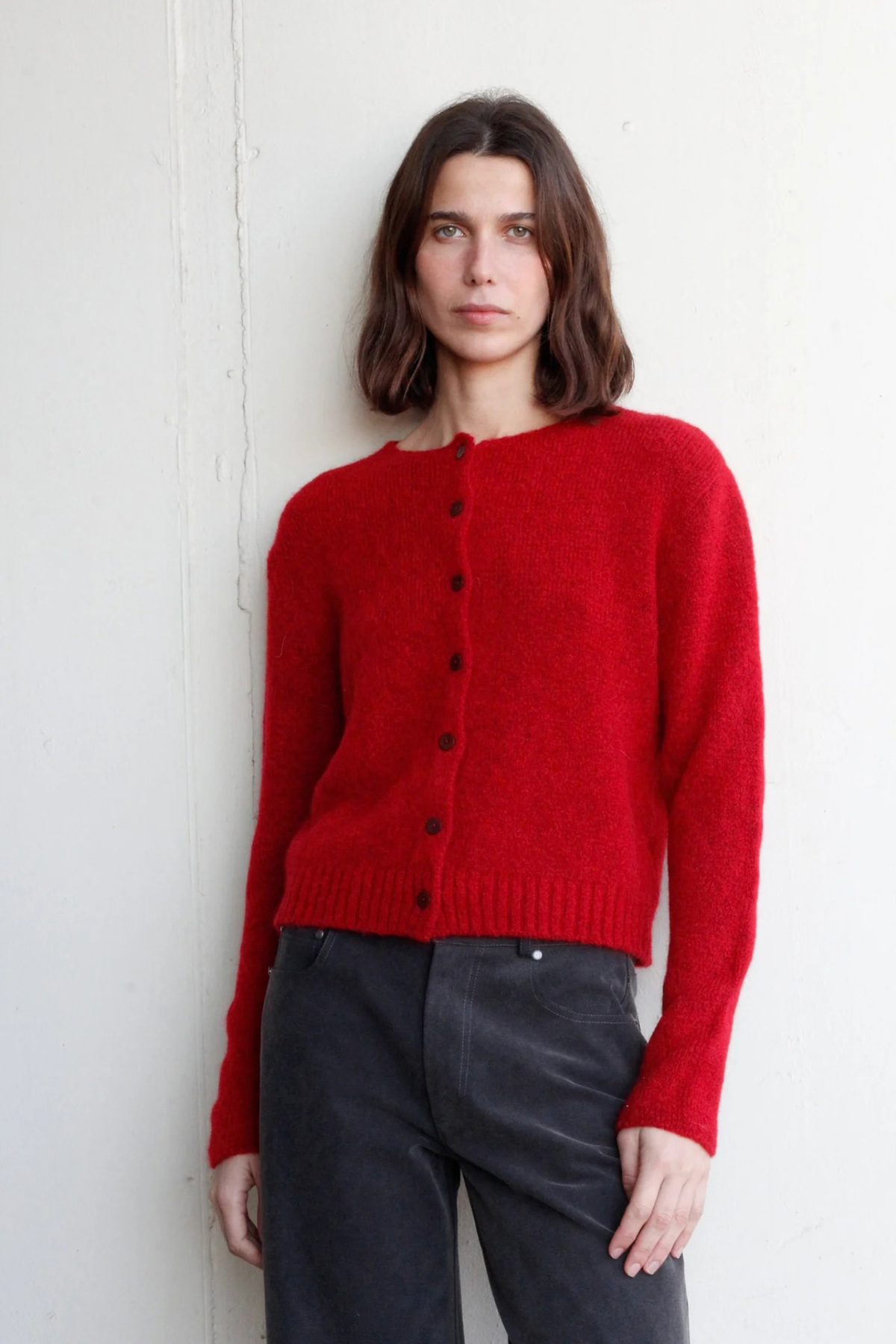 RAYS CARDIGAN - RED