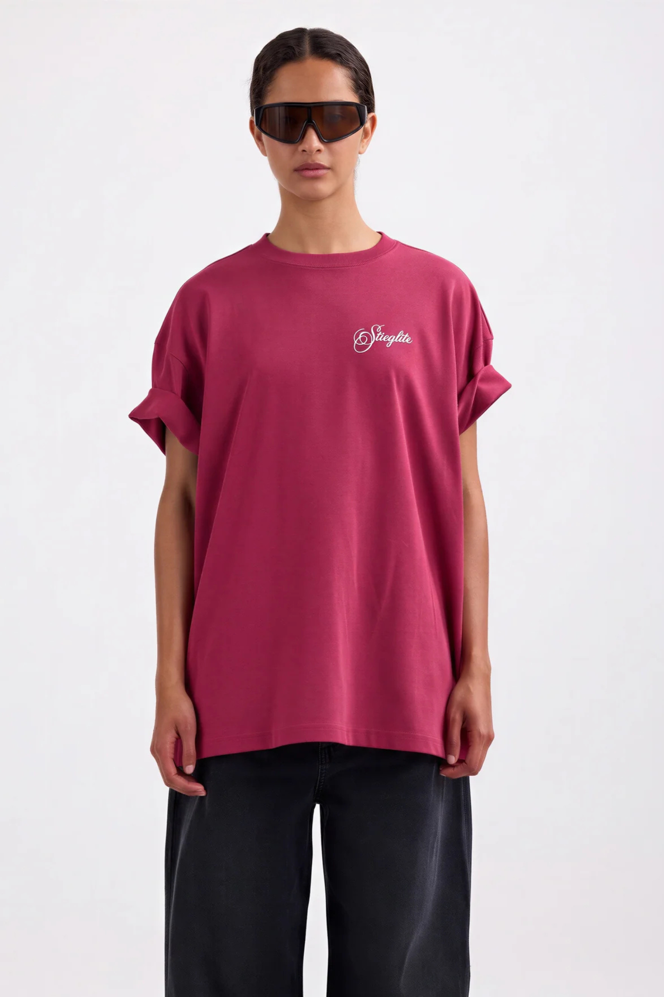 RENZO OVERSIZED T-SHIRT - RED