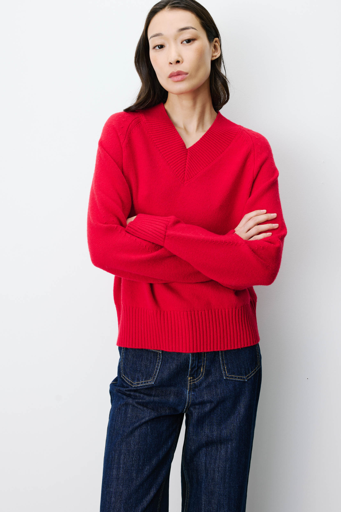 ALDEN PULLOVER - RED
