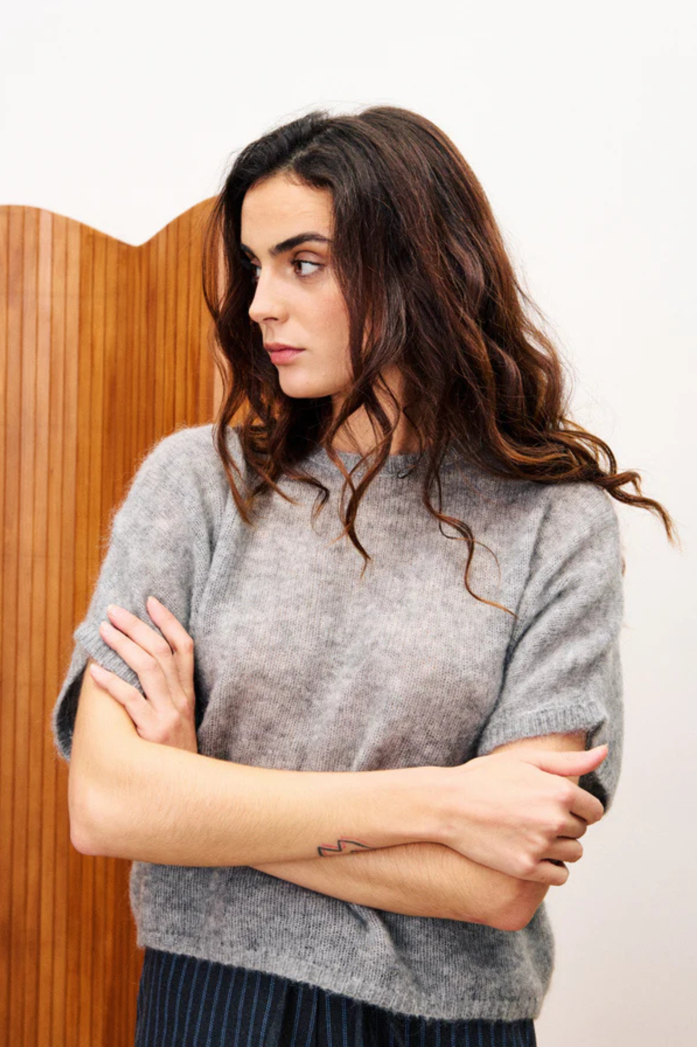 DIAMOND PULLOVER - GREY