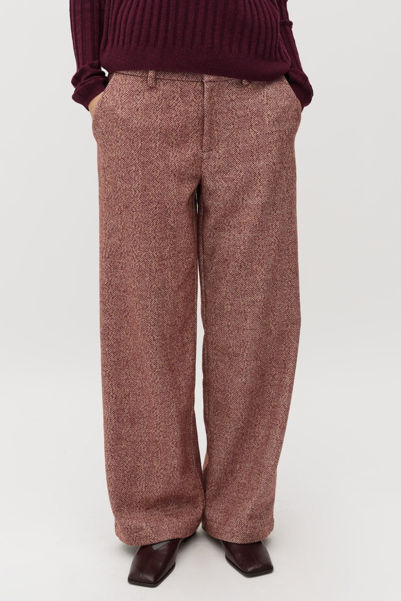 TARRINA HAROLINE PANTS - FIG MELANGE