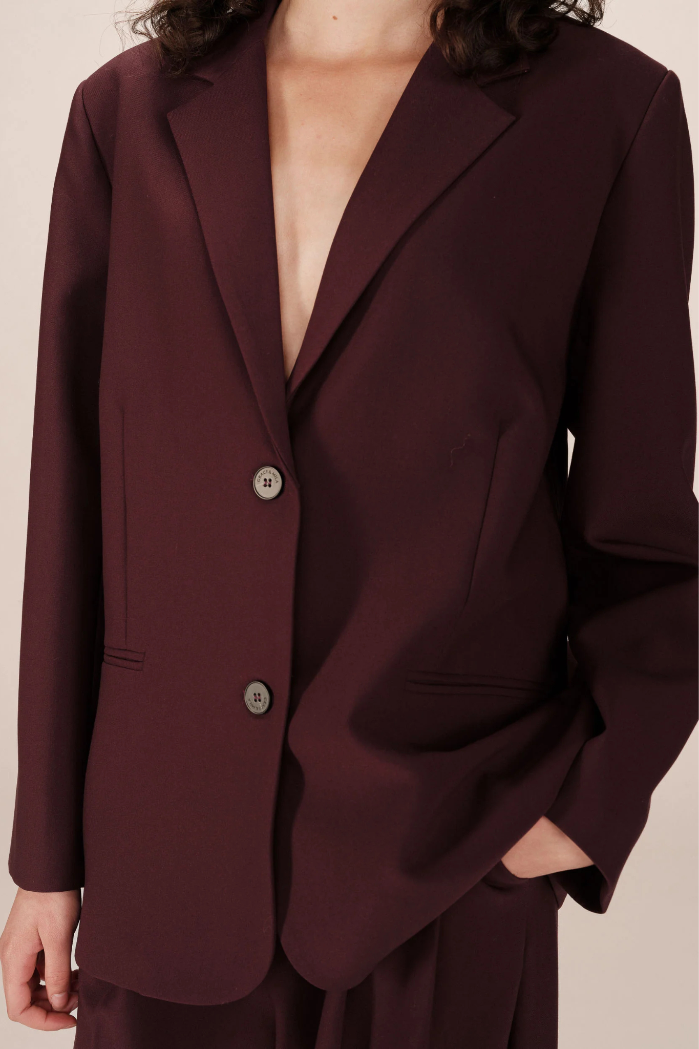 STRONG BLAZER - BORDEAUX