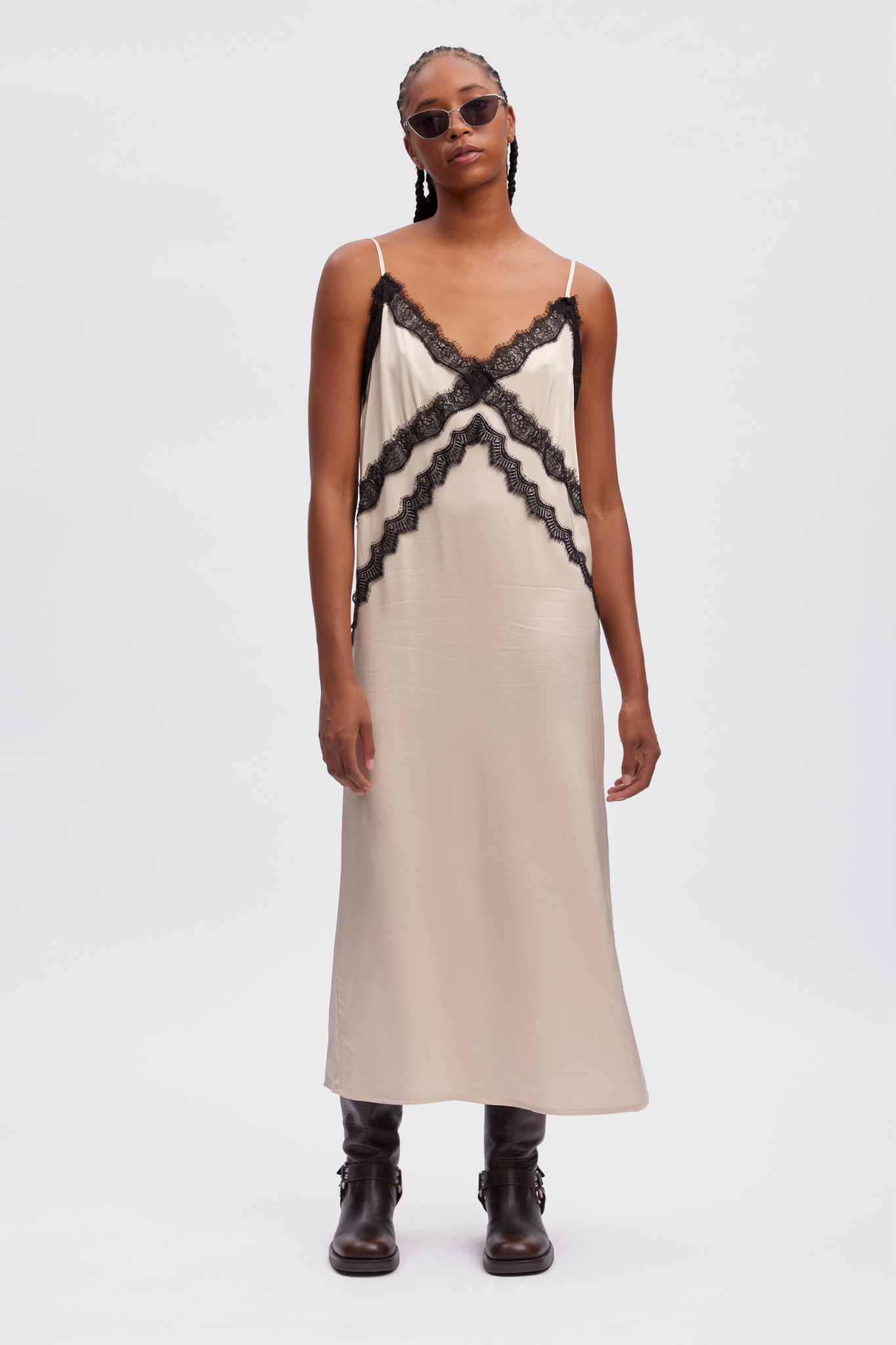 SACHI SLIP DRESS - BIRCH