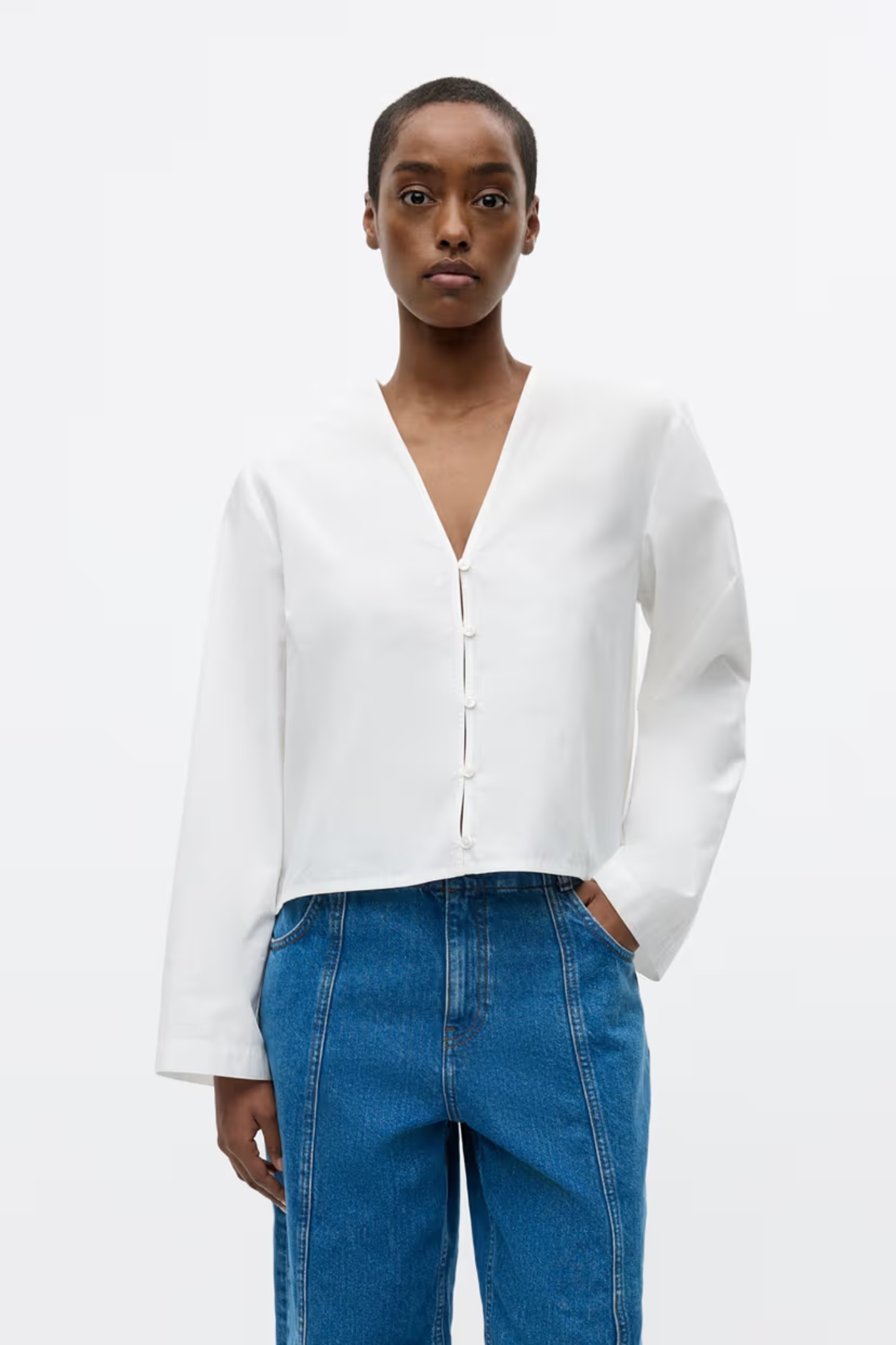 ENBAIL LS SHIRT - BRIGHT WHITE