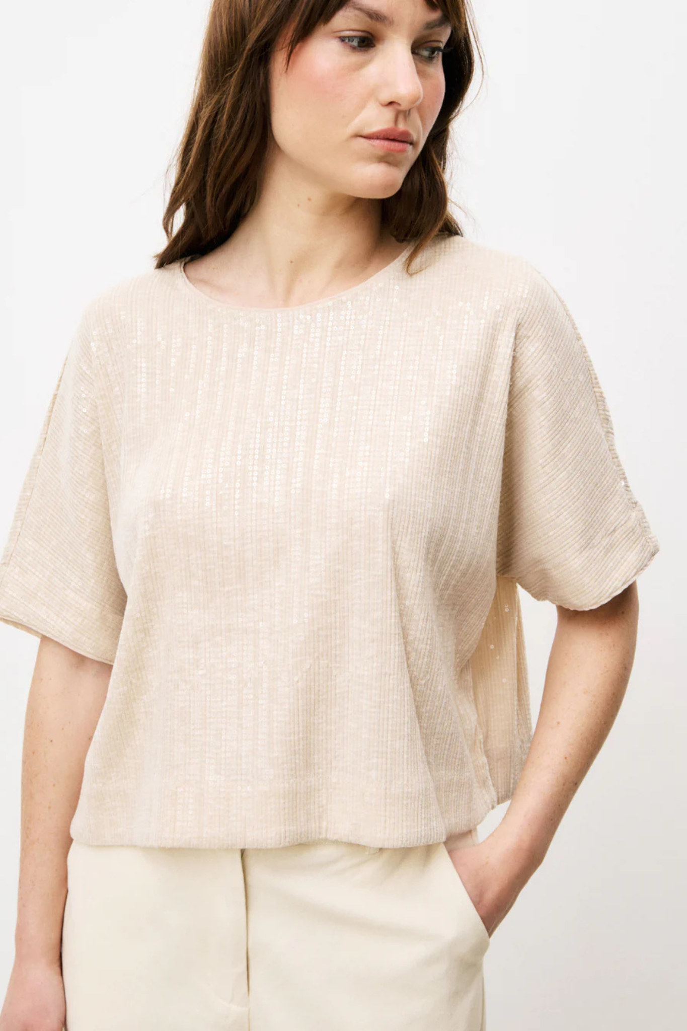 NAINA TOP - BEIGE