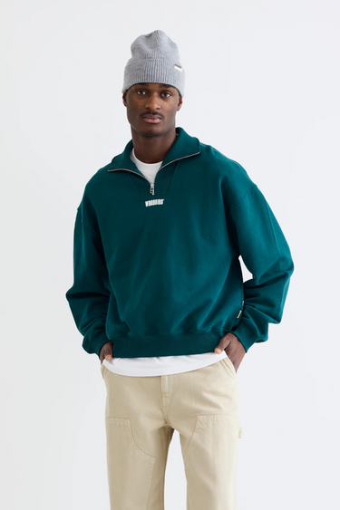 LEE HALF ZIP - SPORTS GREEN